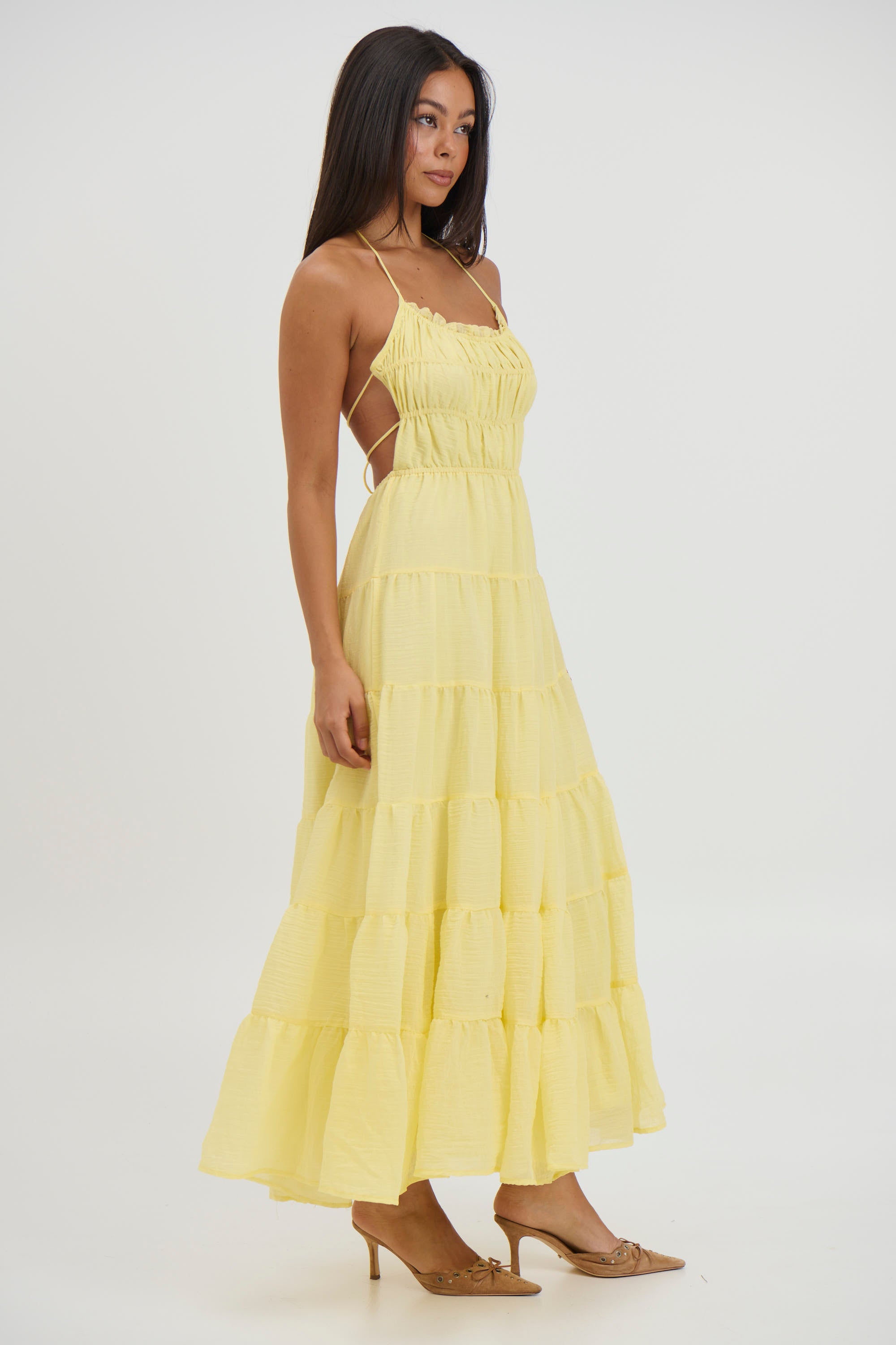 Esther Maxi Dress Lemon - FINAL SALE