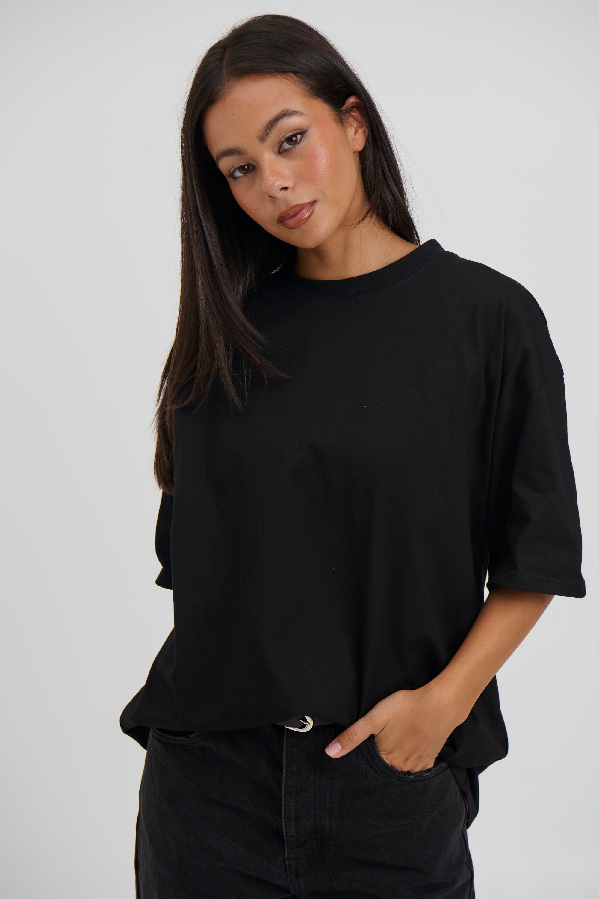 Unisex Midweight Signature Tee Black
