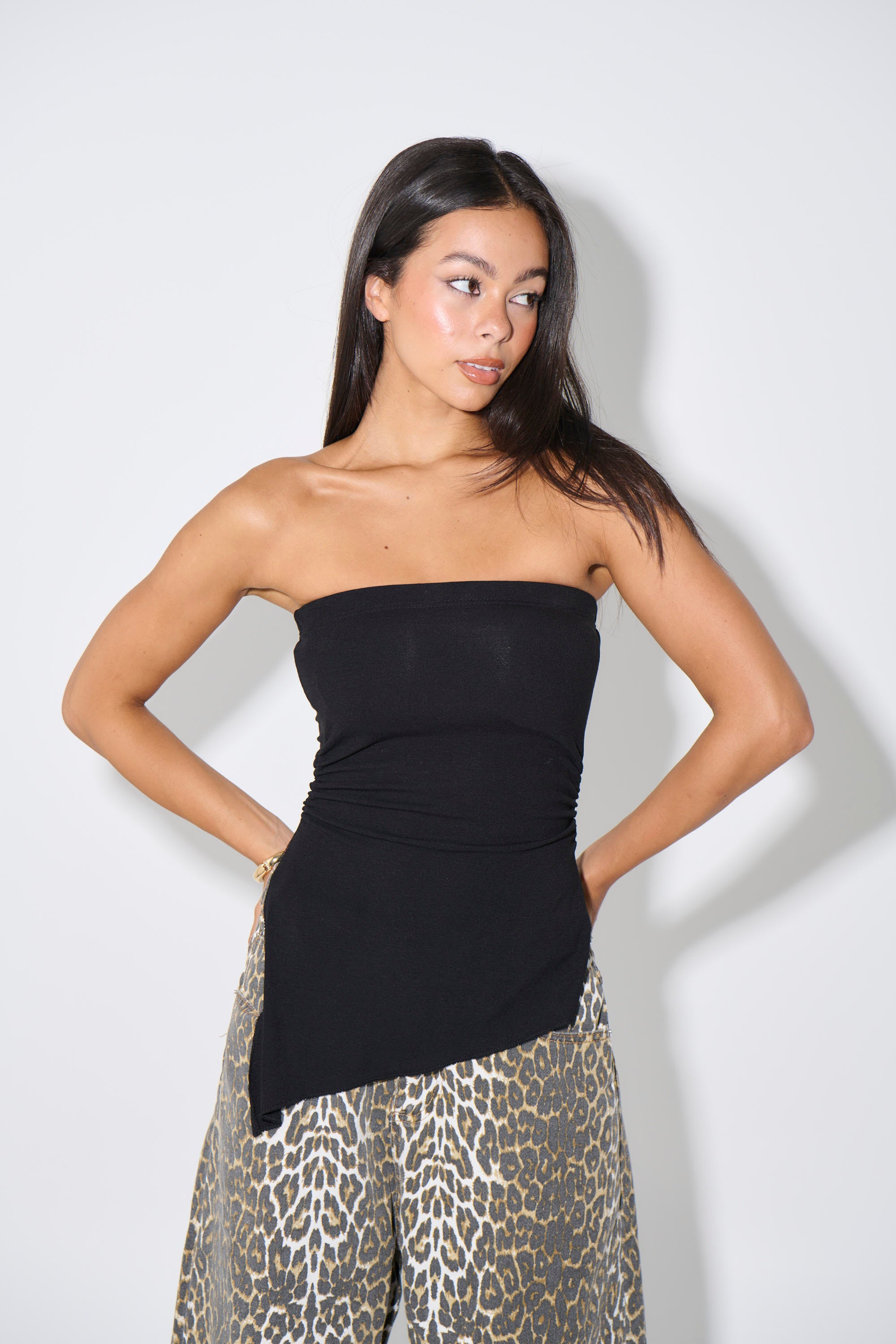 Brandy Strapless Top Black - FINAL SALE