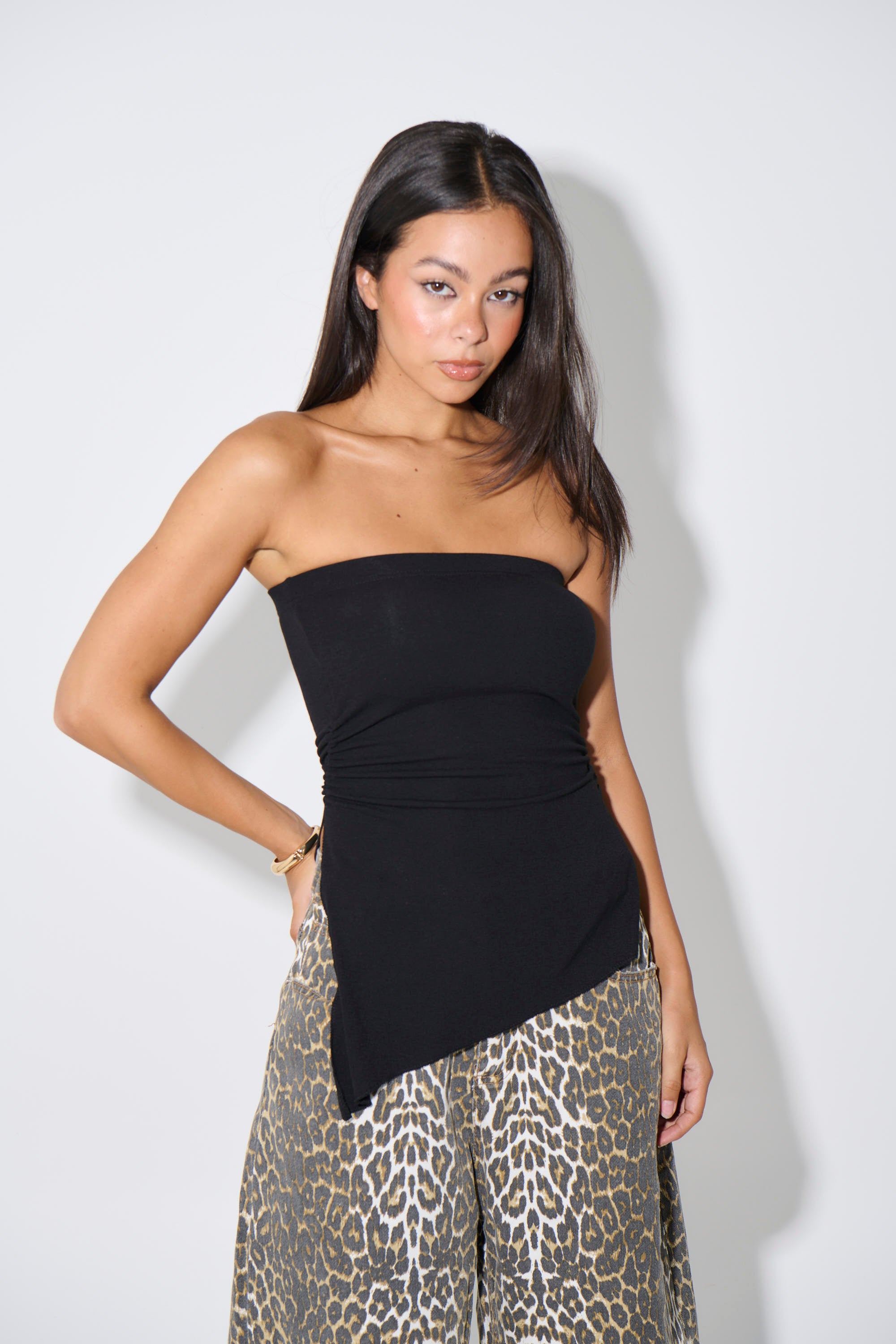 Brandy Strapless Top Black - FINAL SALE