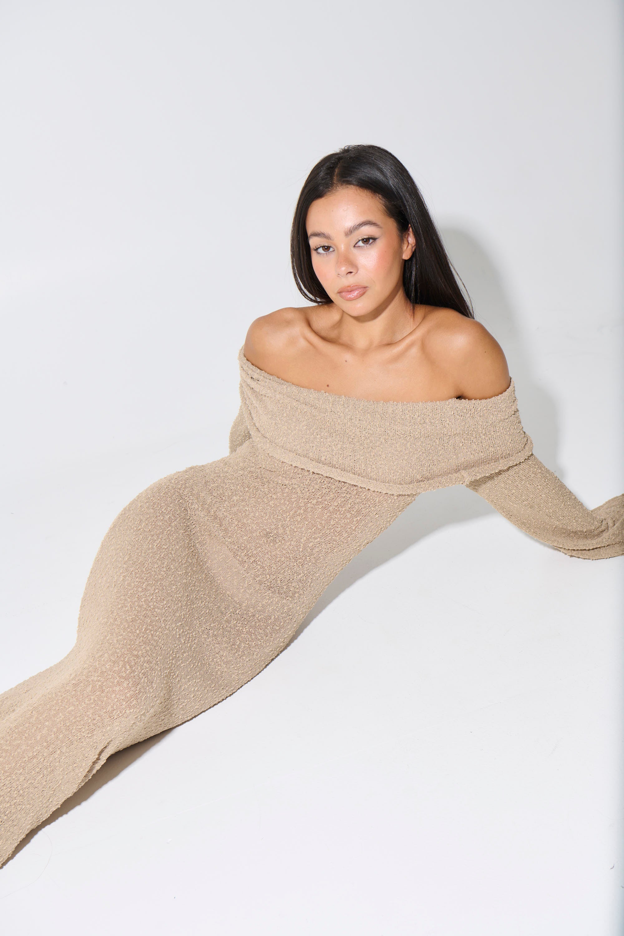 St Tropez Dress Oat - FINAL SALE