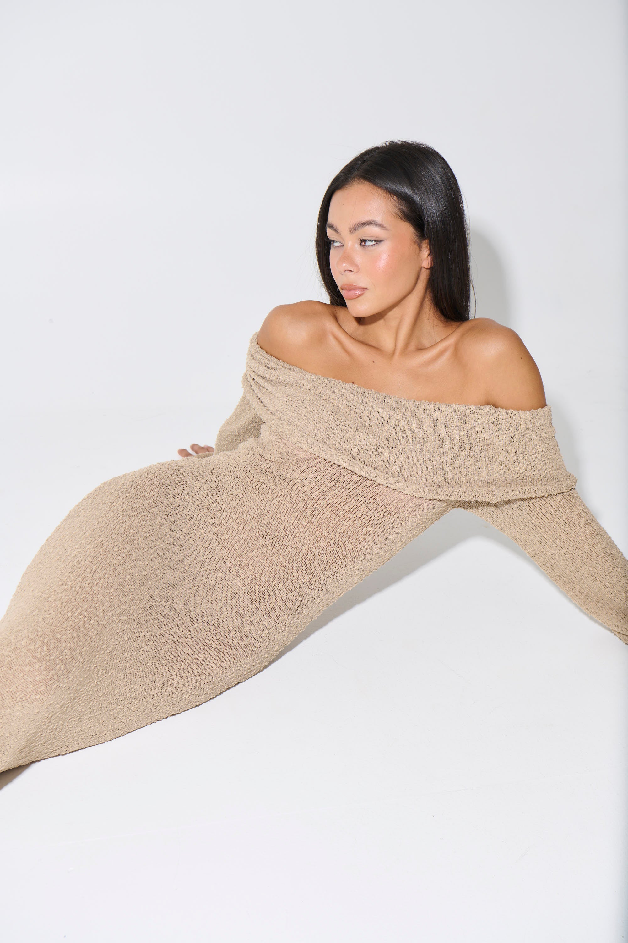 St Tropez Dress Oat - FINAL SALE