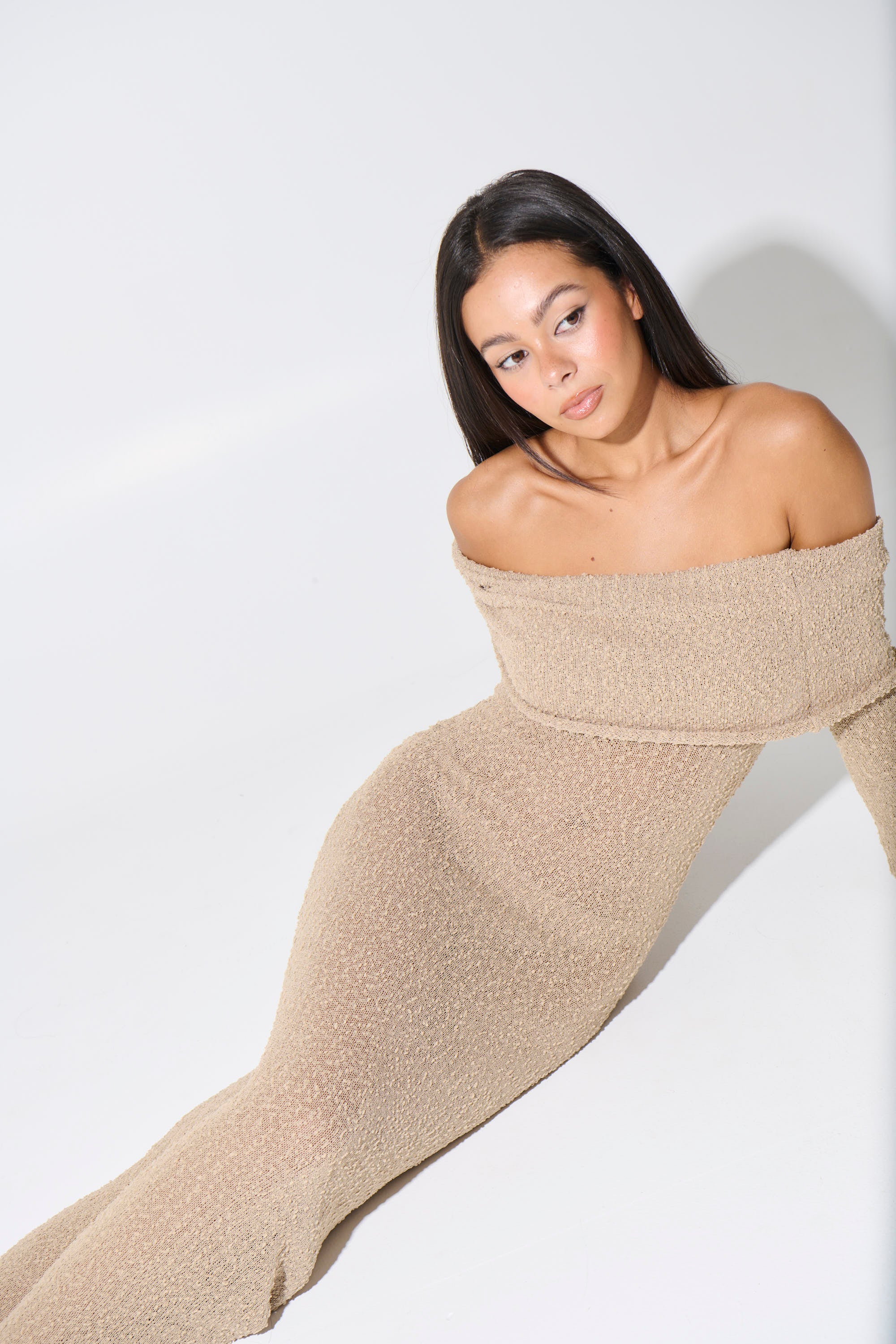 St Tropez Dress Oat - FINAL SALE