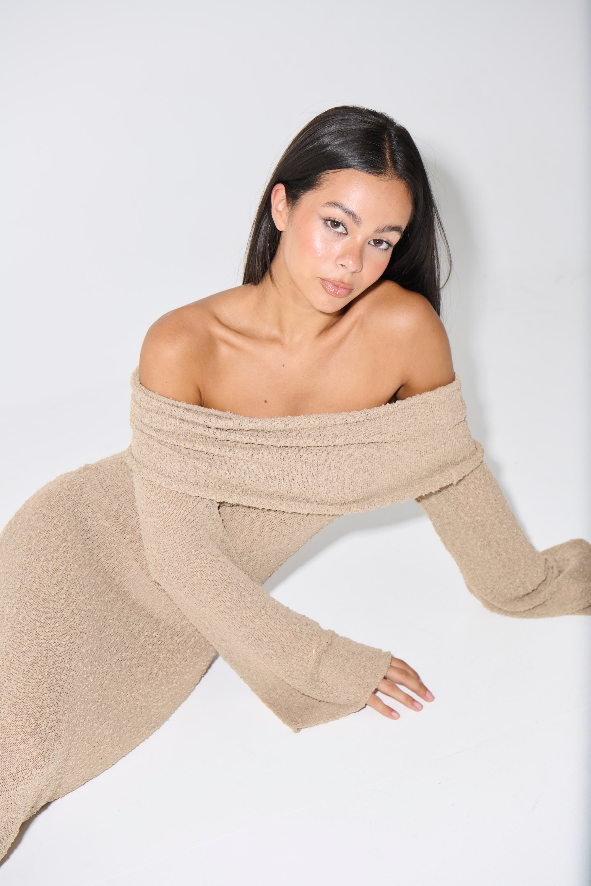 St Tropez Dress Oat - FINAL SALE