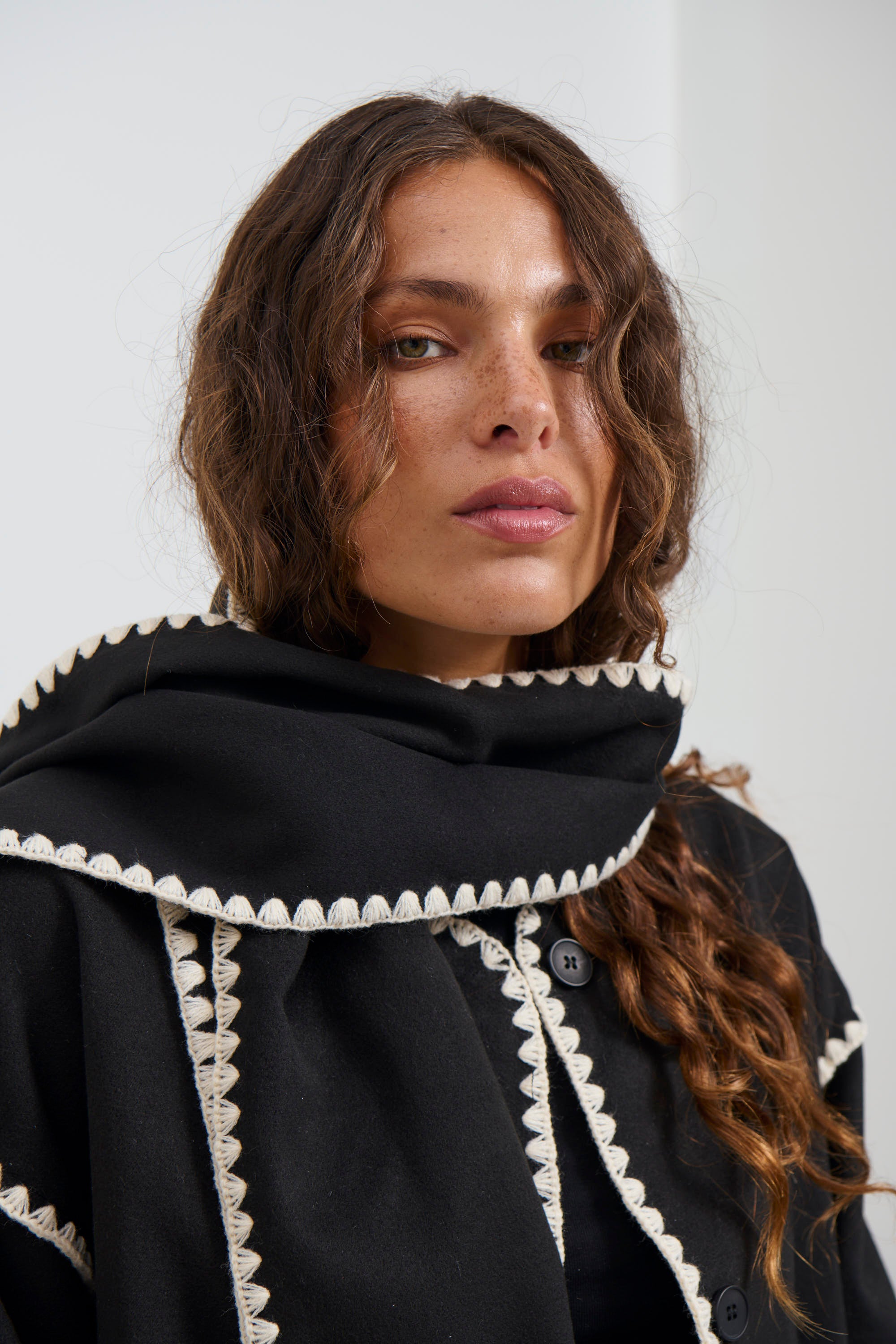 Alaska Scarf Jacket Black - FINAL SALE
