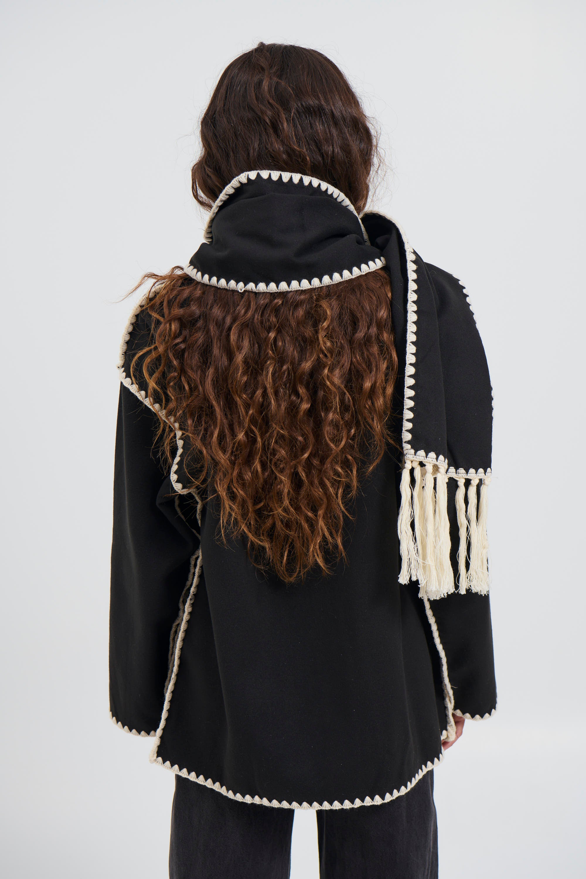 Alaska Scarf Jacket Black - FINAL SALE