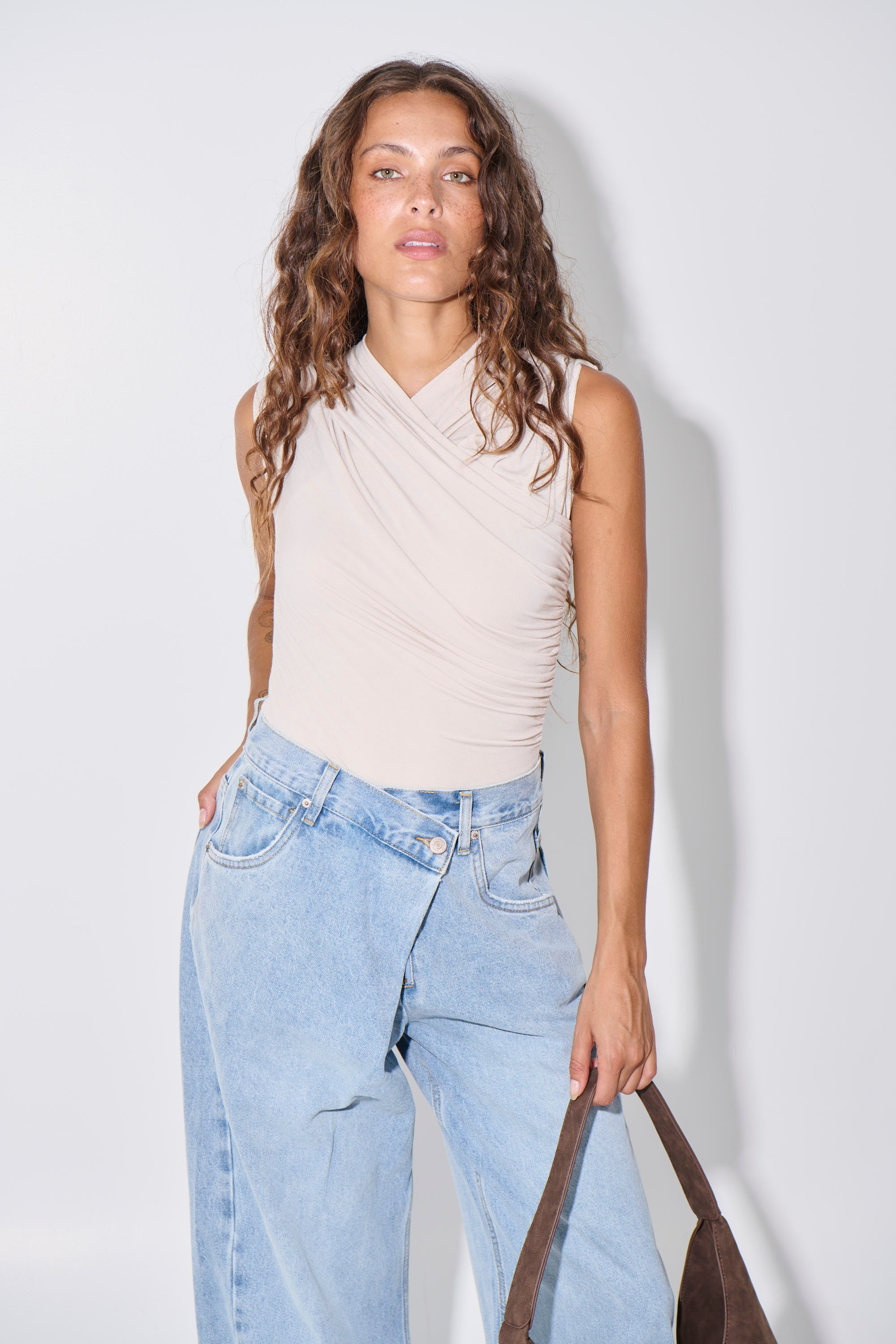 Palace Fold Waist Jean Sunday Blue