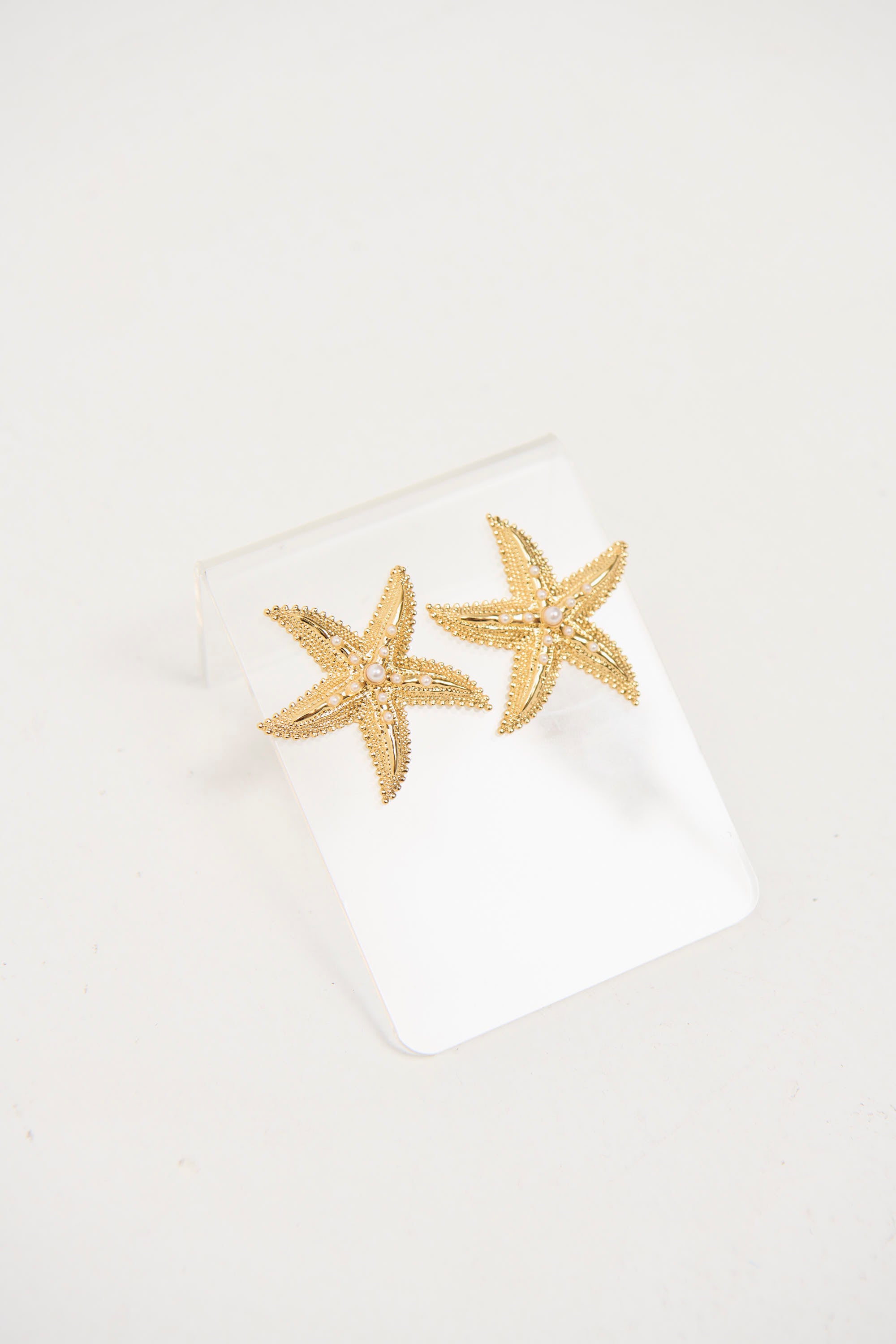 Pearl Starfish Earring 18K Gold Plated
