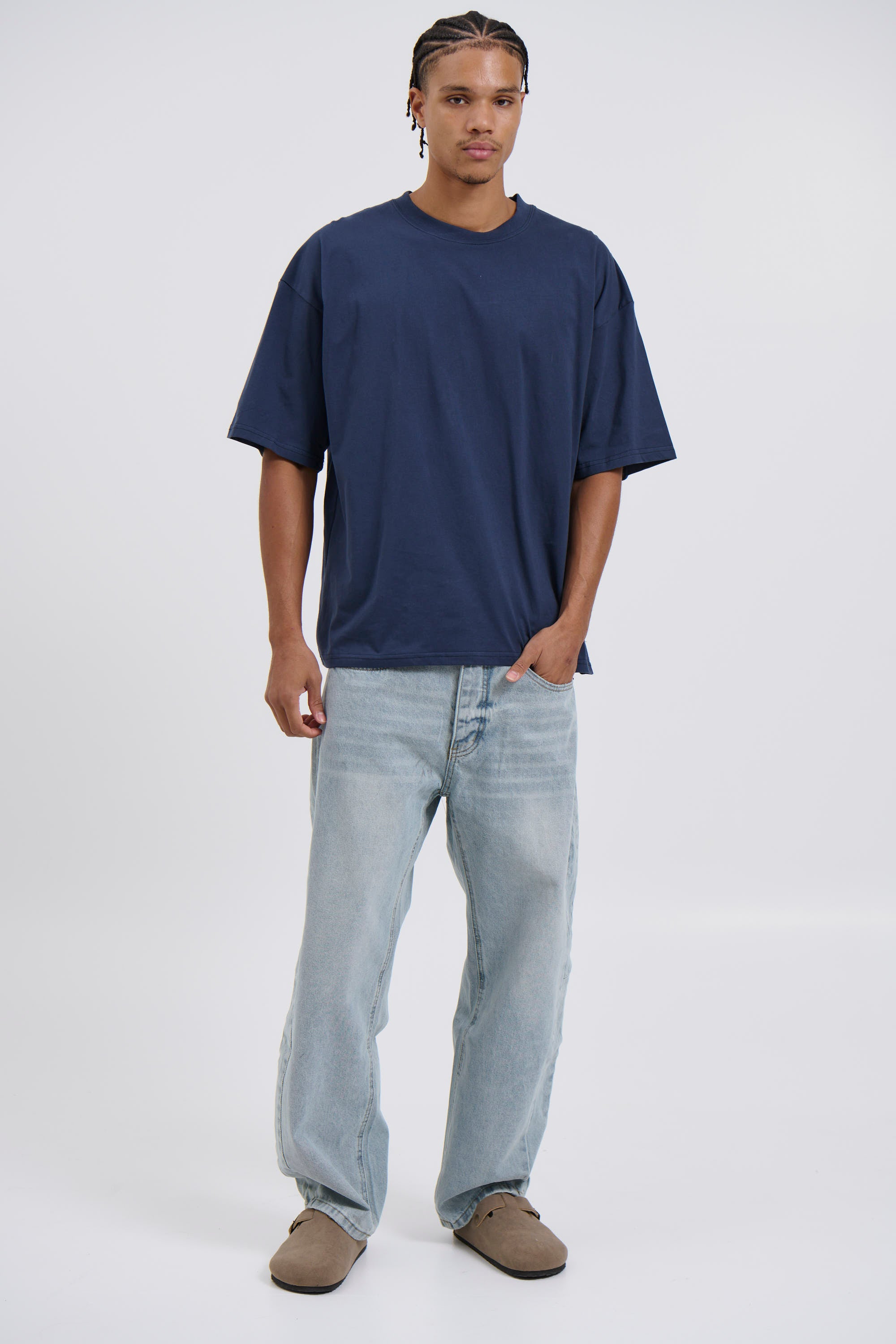 Midweight Signature Tee Navy