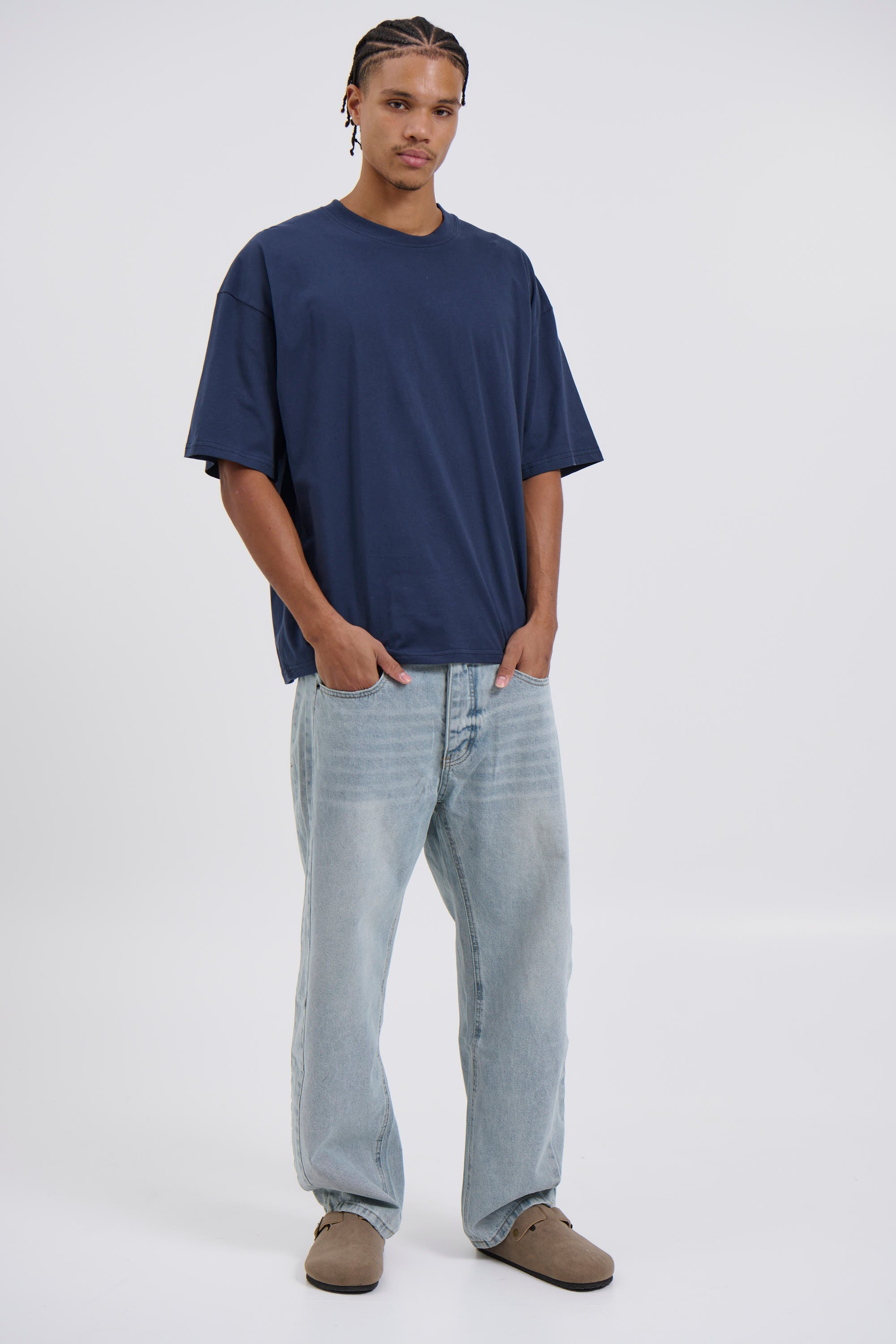 Midweight Signature Tee Navy