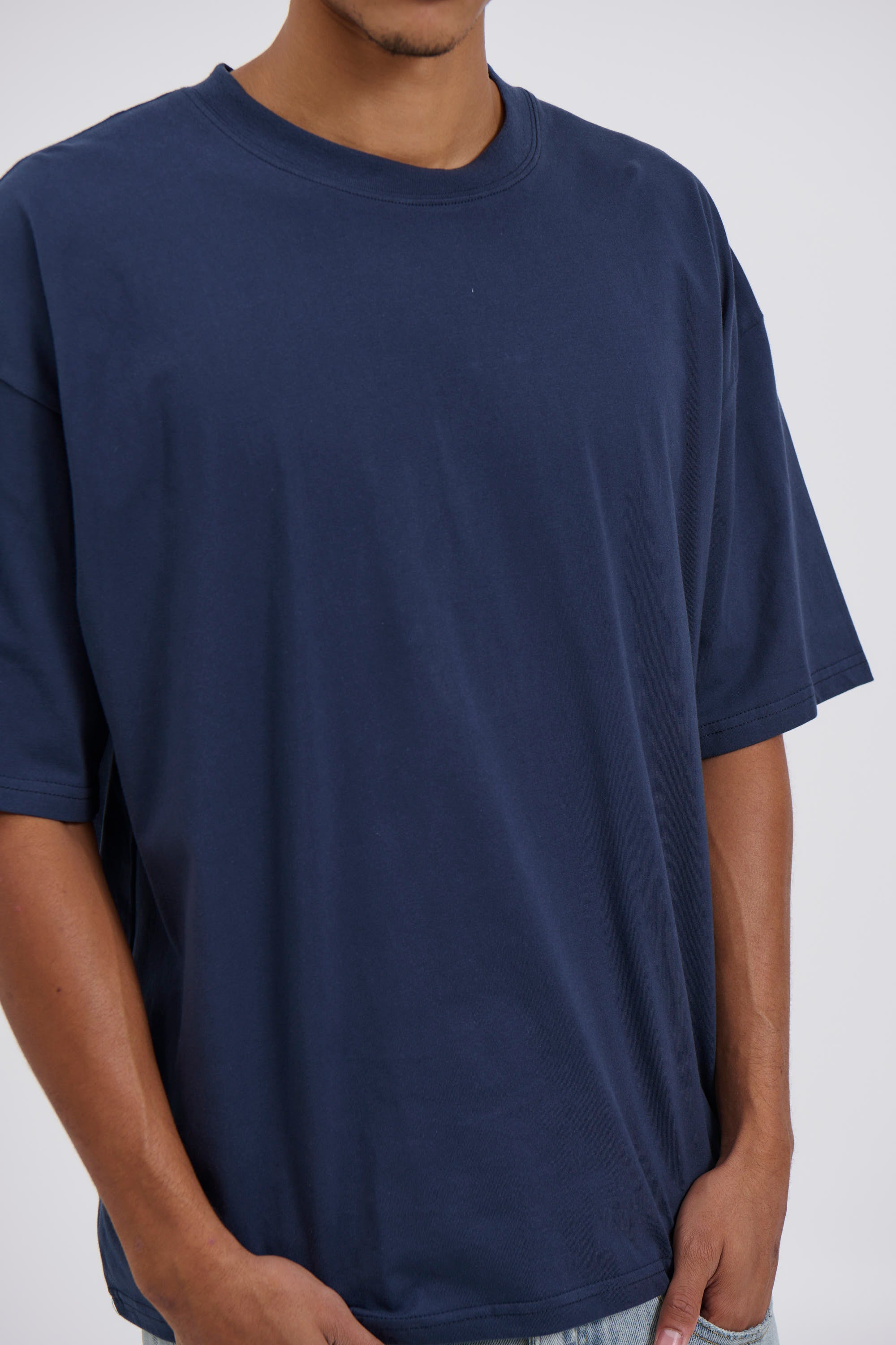 Midweight Signature Tee Navy