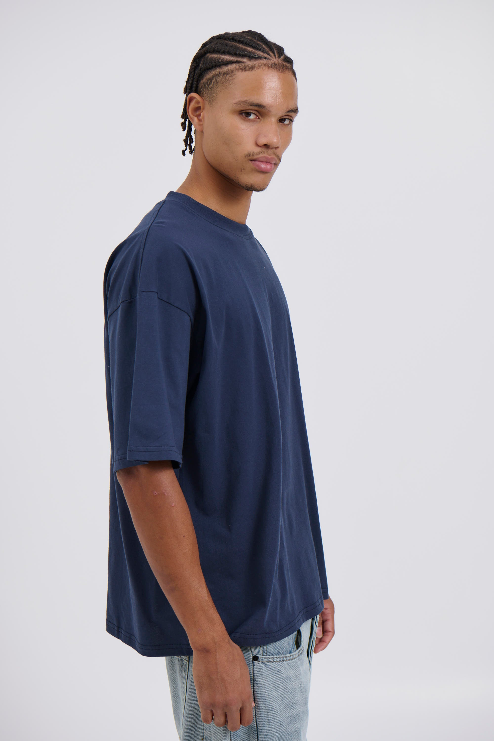 Midweight Signature Tee Navy