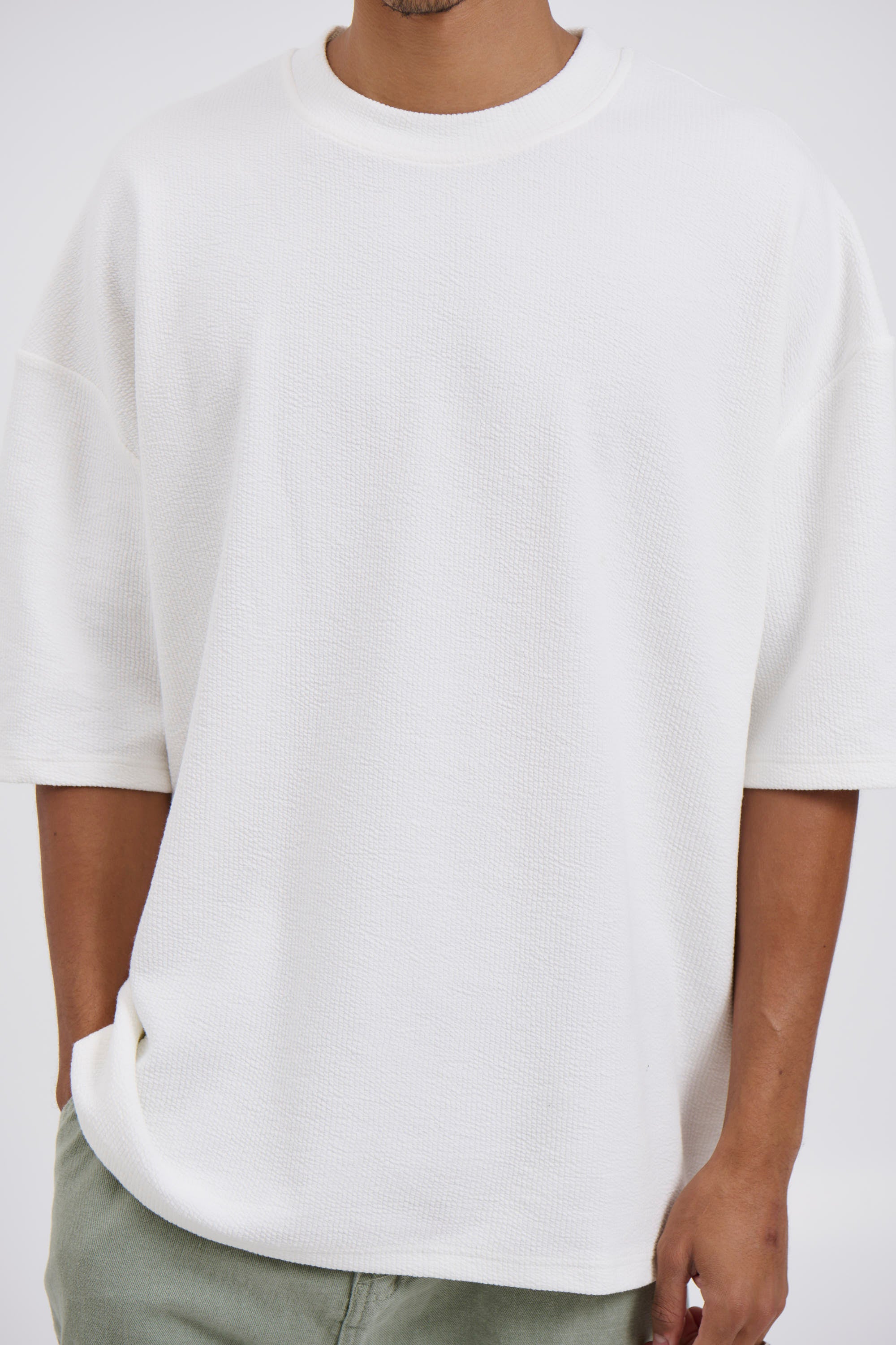 NTH Heavy Ribbed Tee Ivory