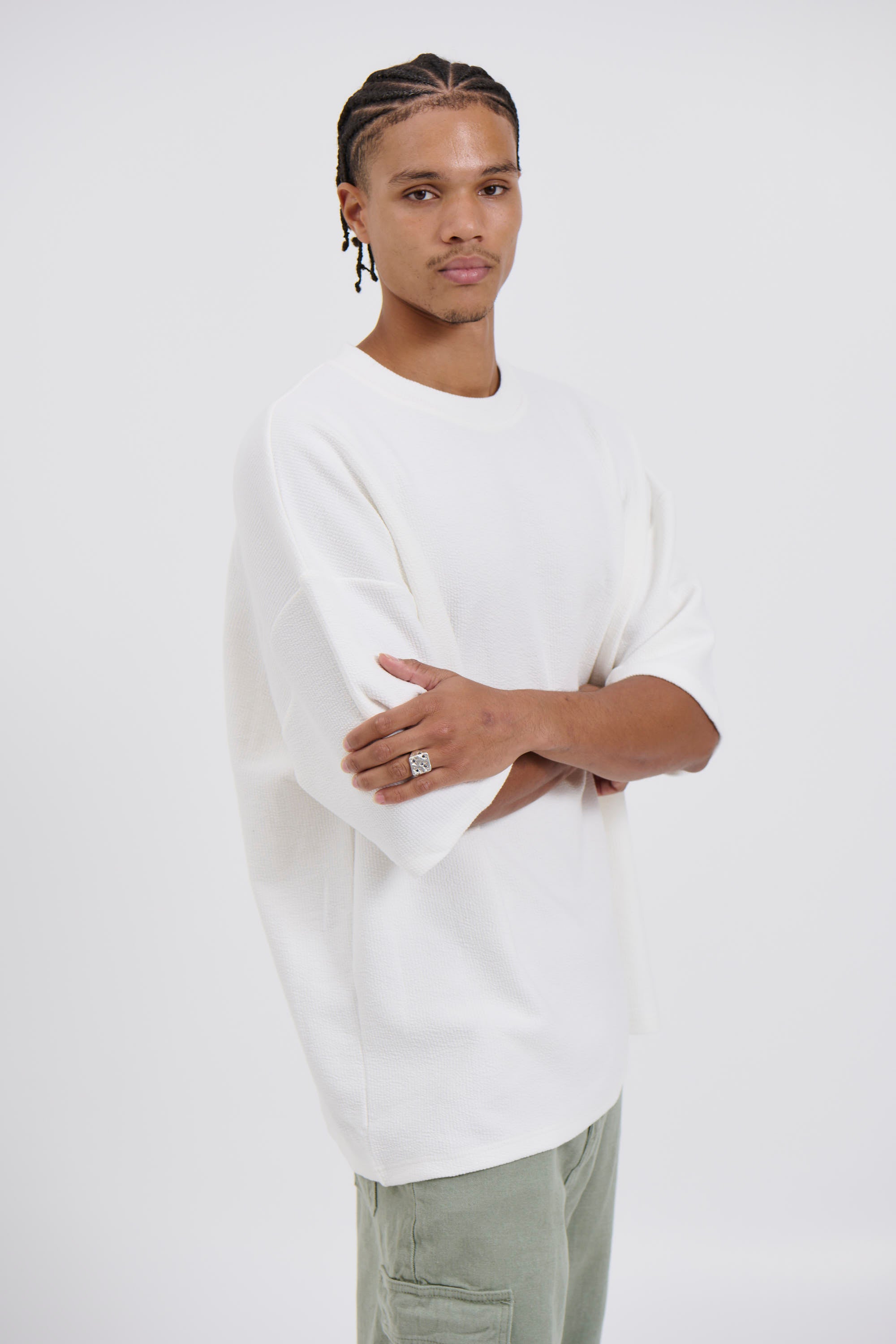 NTH Heavy Ribbed Tee Ivory