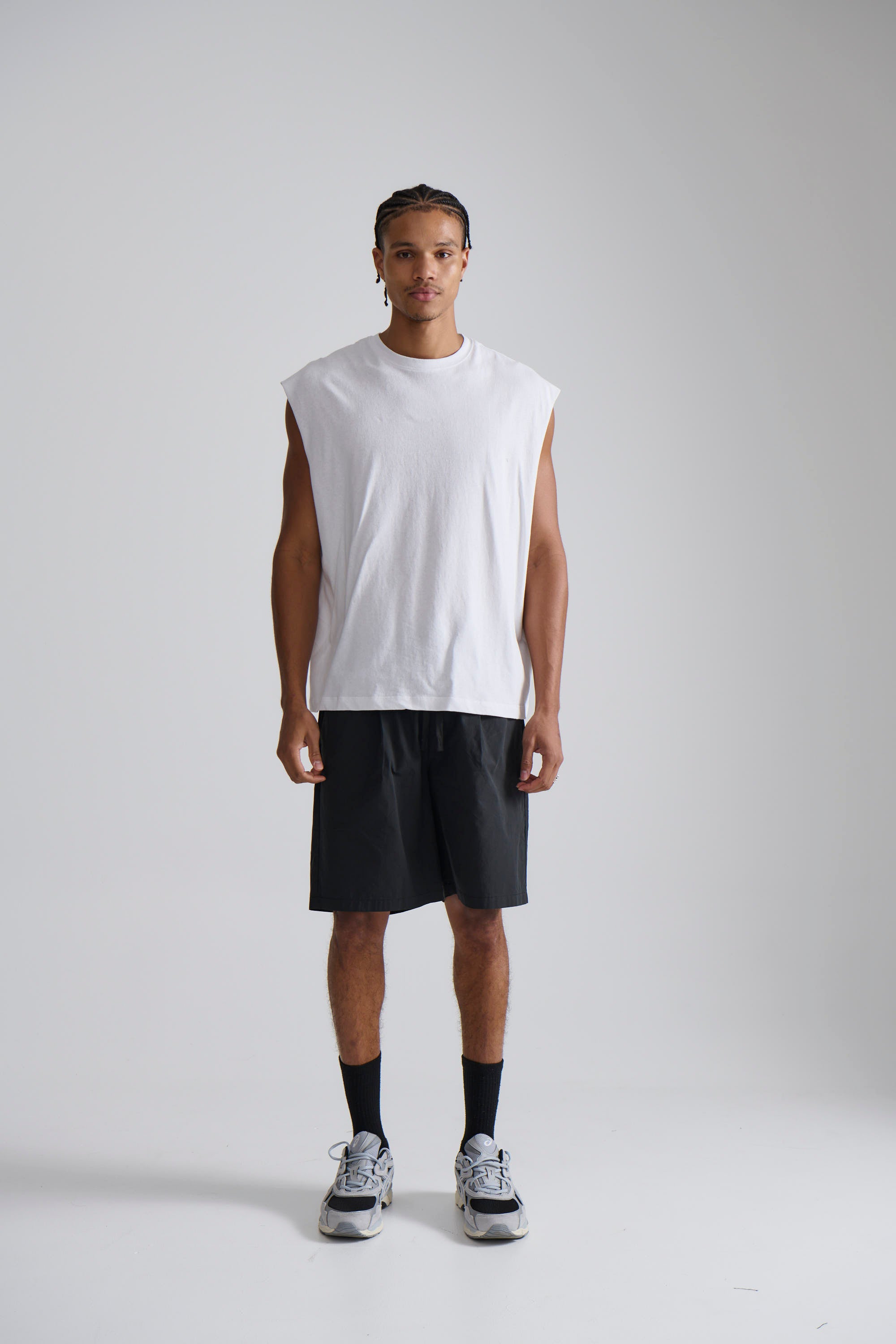 Elijah Soft Cotton Tank White