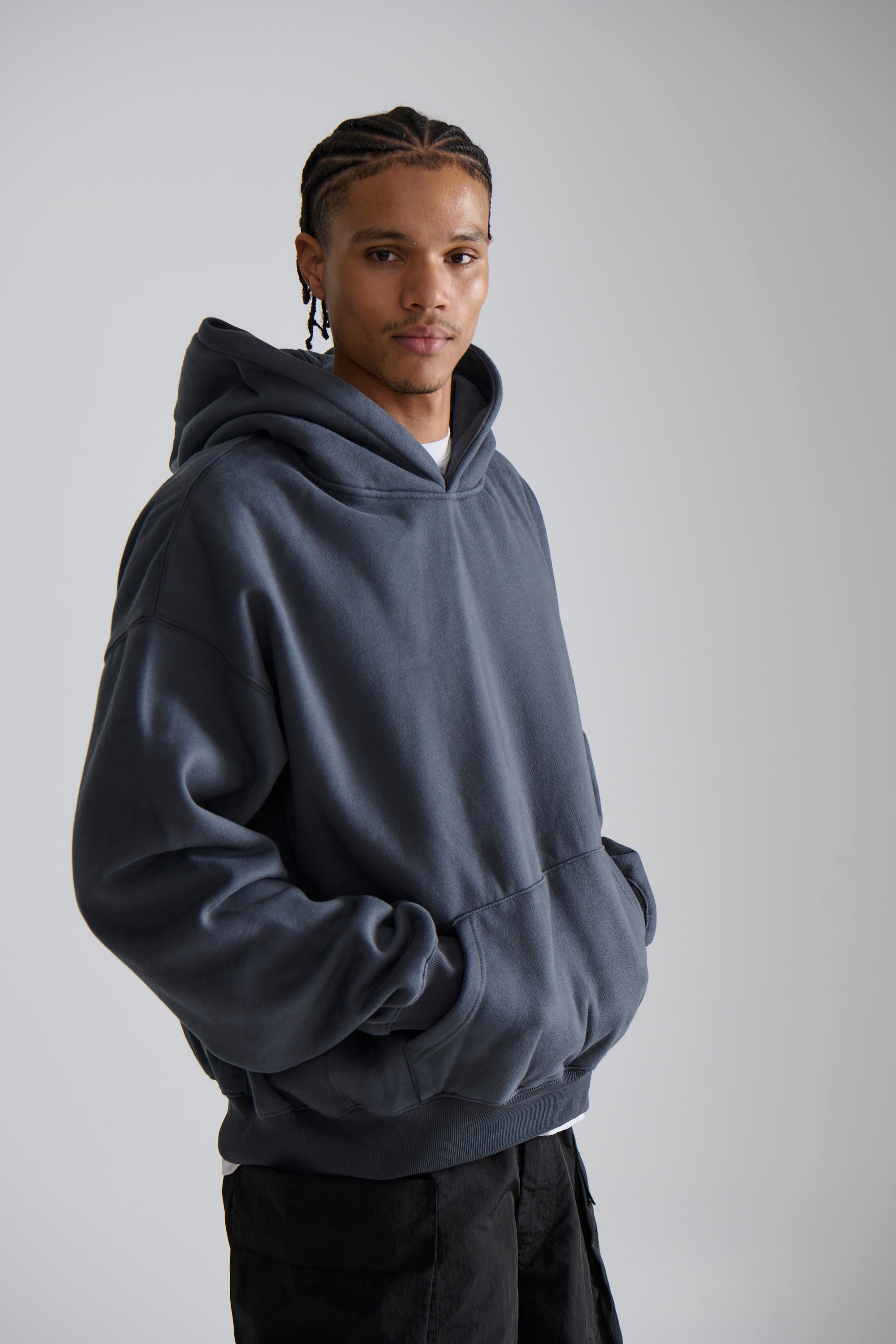Heavyweight Comfort Hoodie Dark Grey
