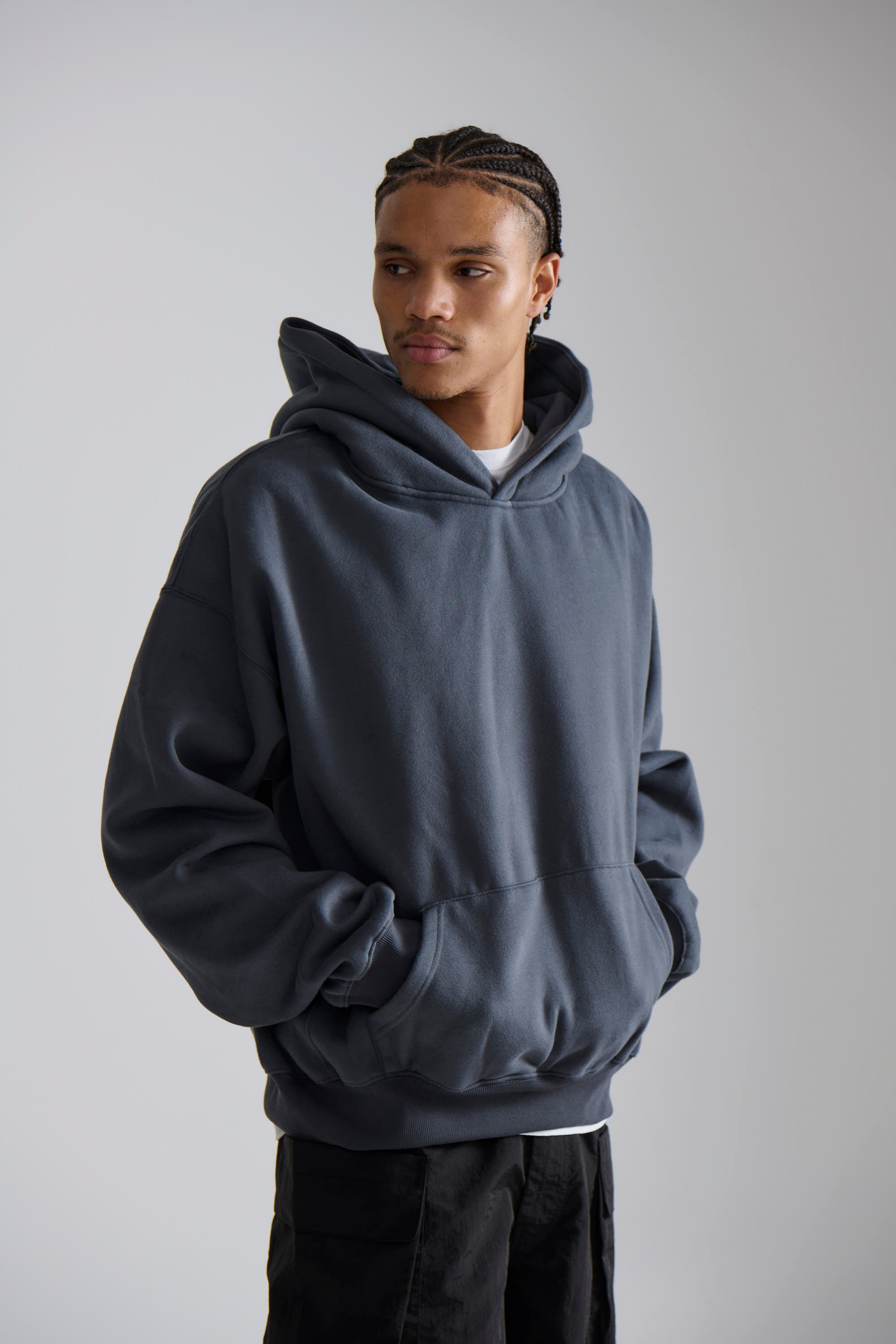 Heavyweight Comfort Hoodie Dark Grey