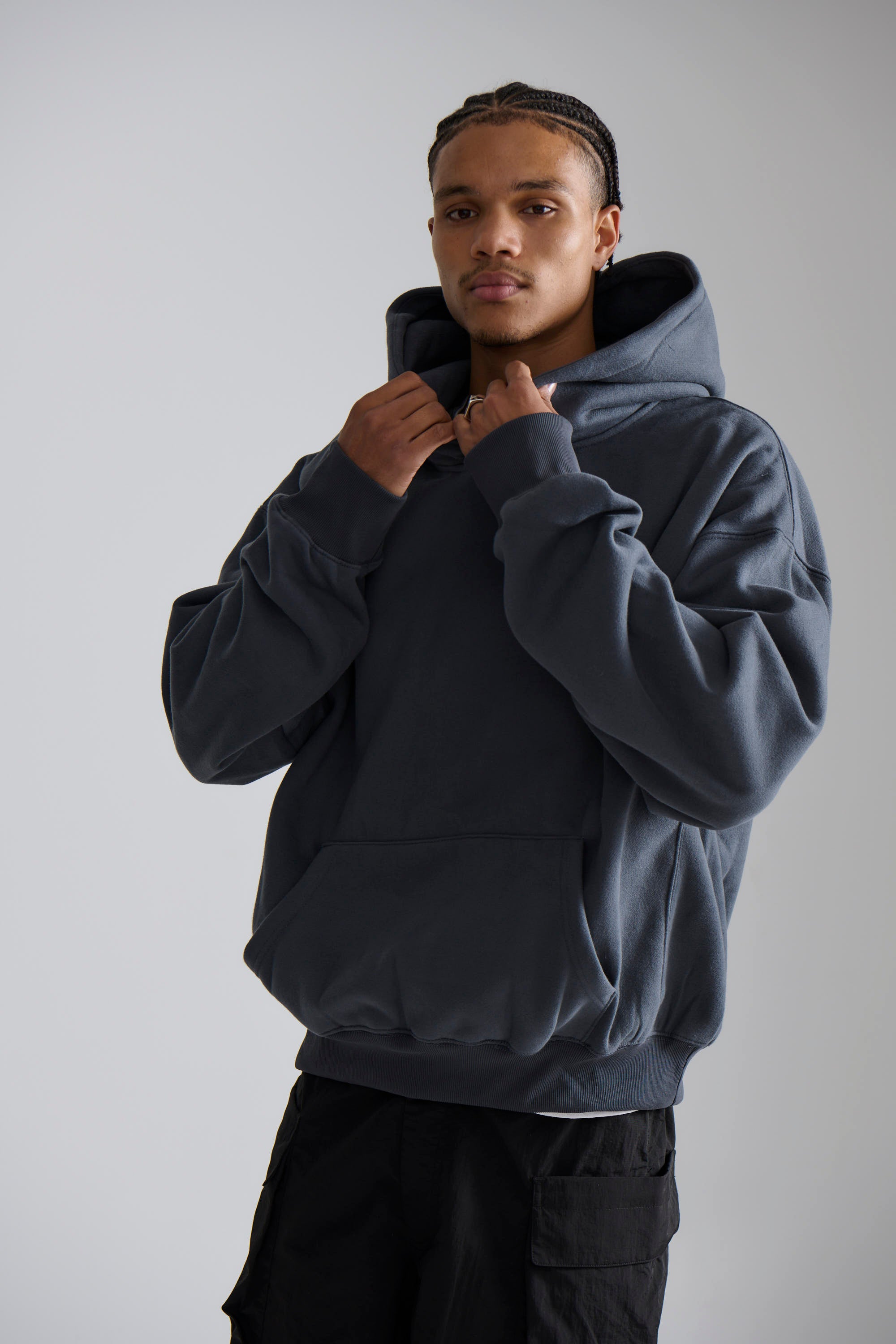Heavyweight Comfort Hoodie Dark Grey