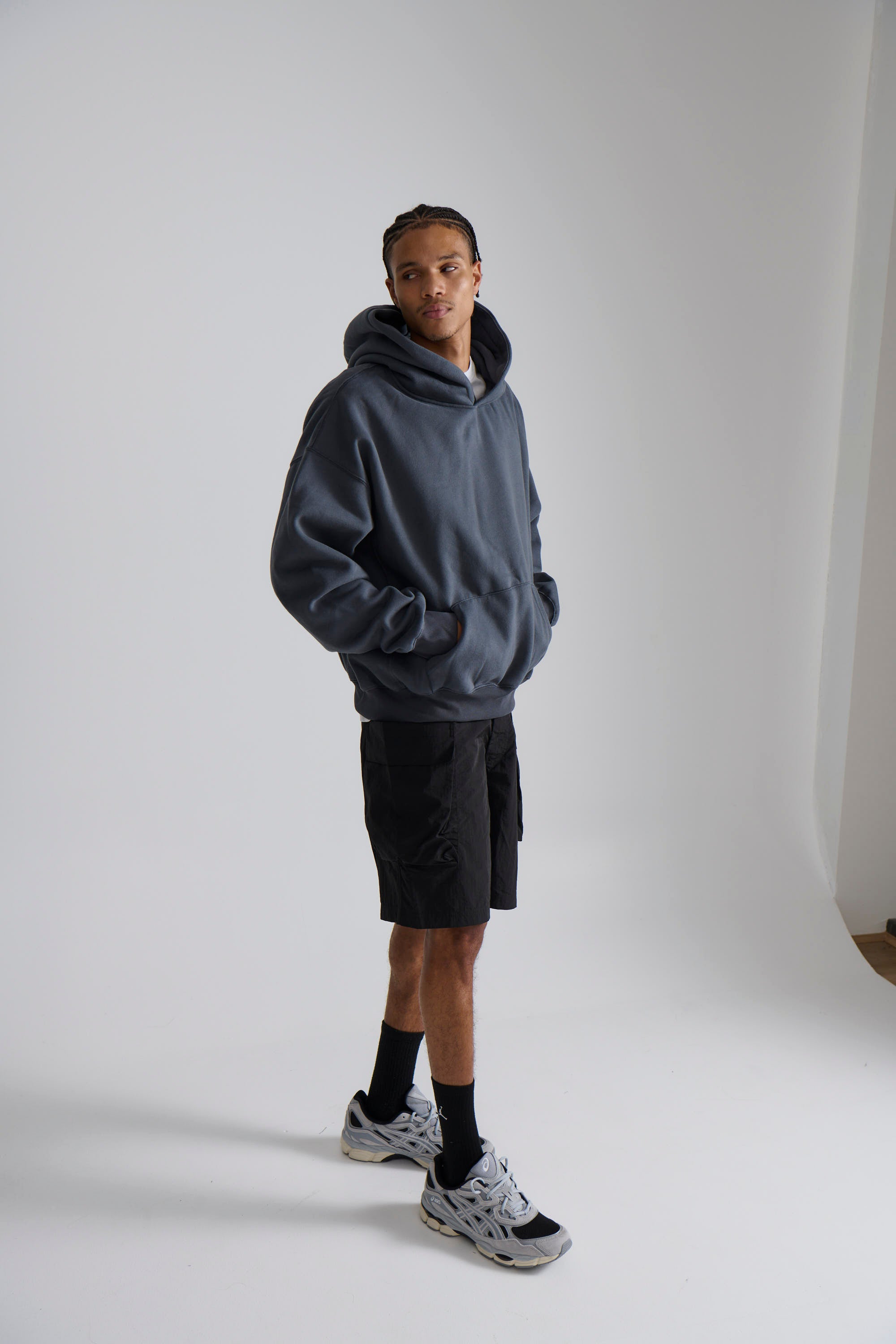 Heavyweight Comfort Hoodie Dark Grey