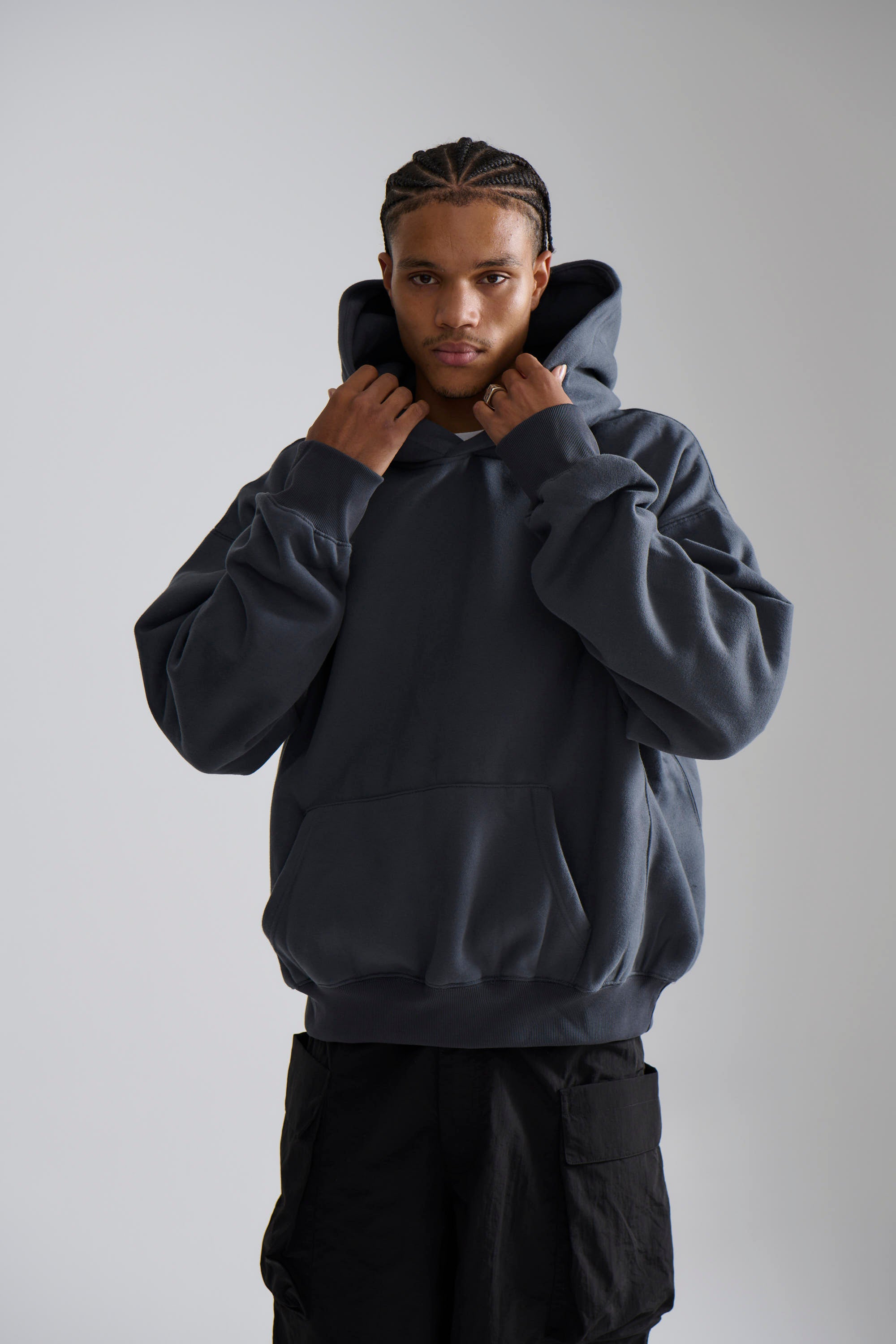 Heavyweight Comfort Hoodie Dark Grey