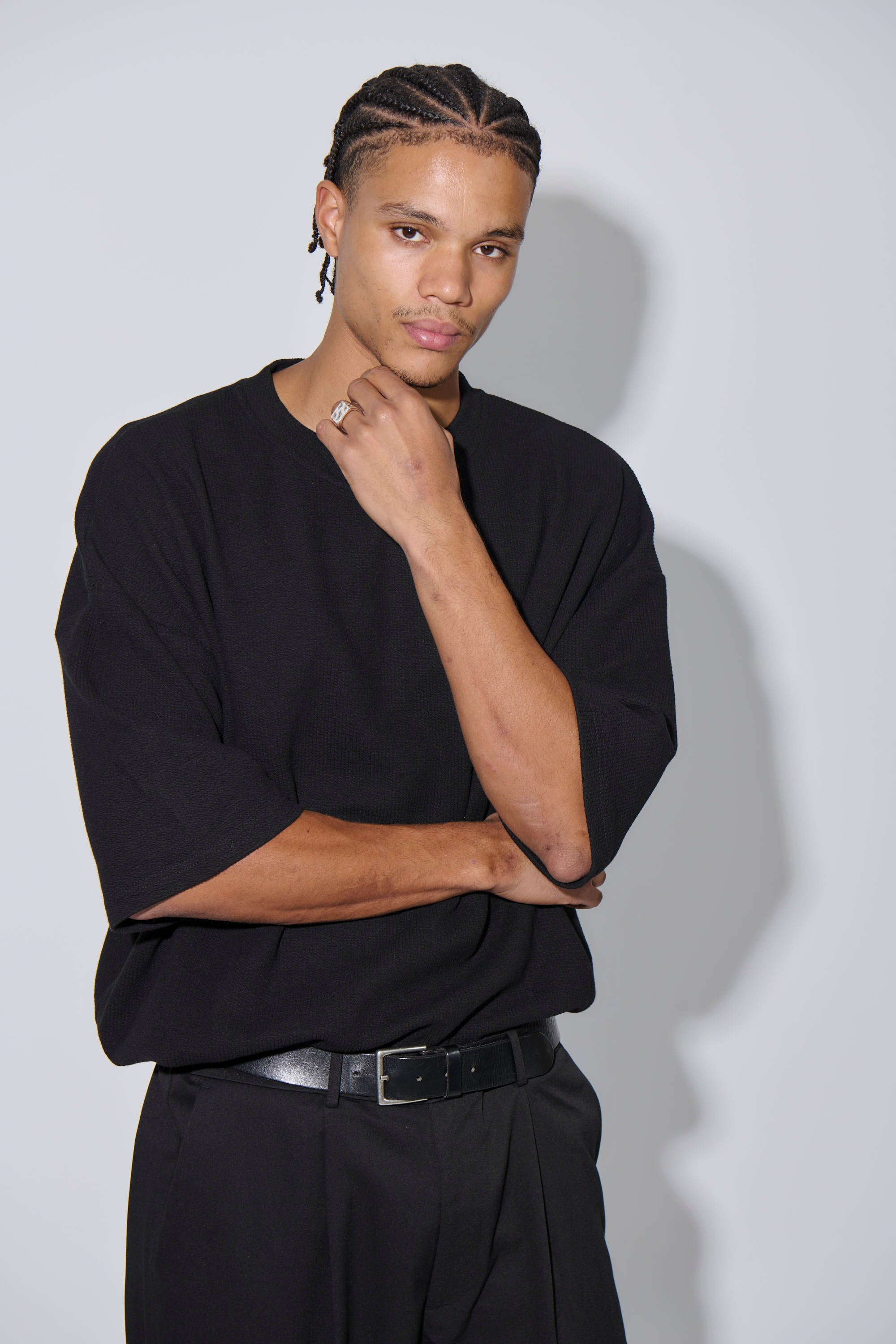 NTH Heavy Ribbed Tee Black