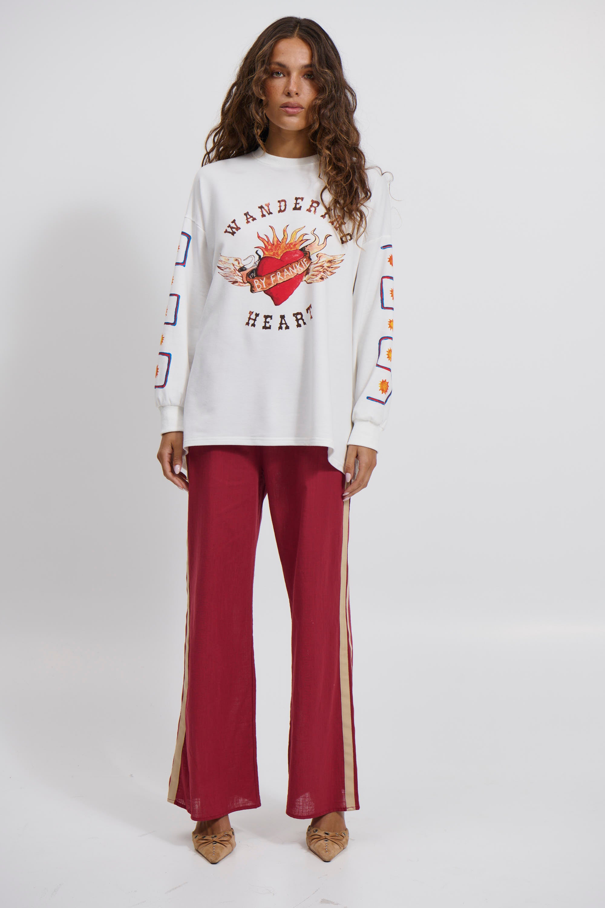 Wandering Hearts Top White