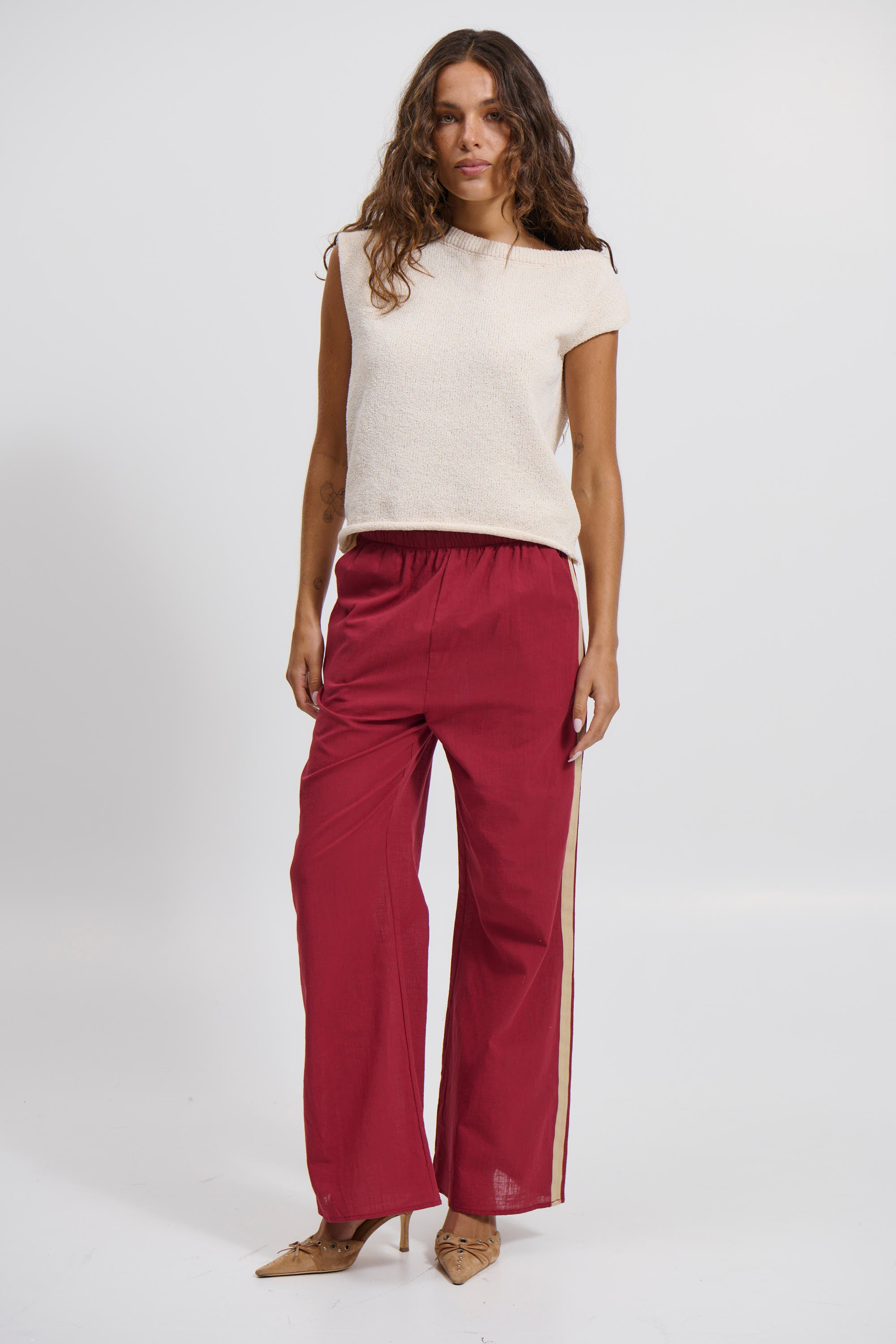 Kaisha Crop Knit Cream