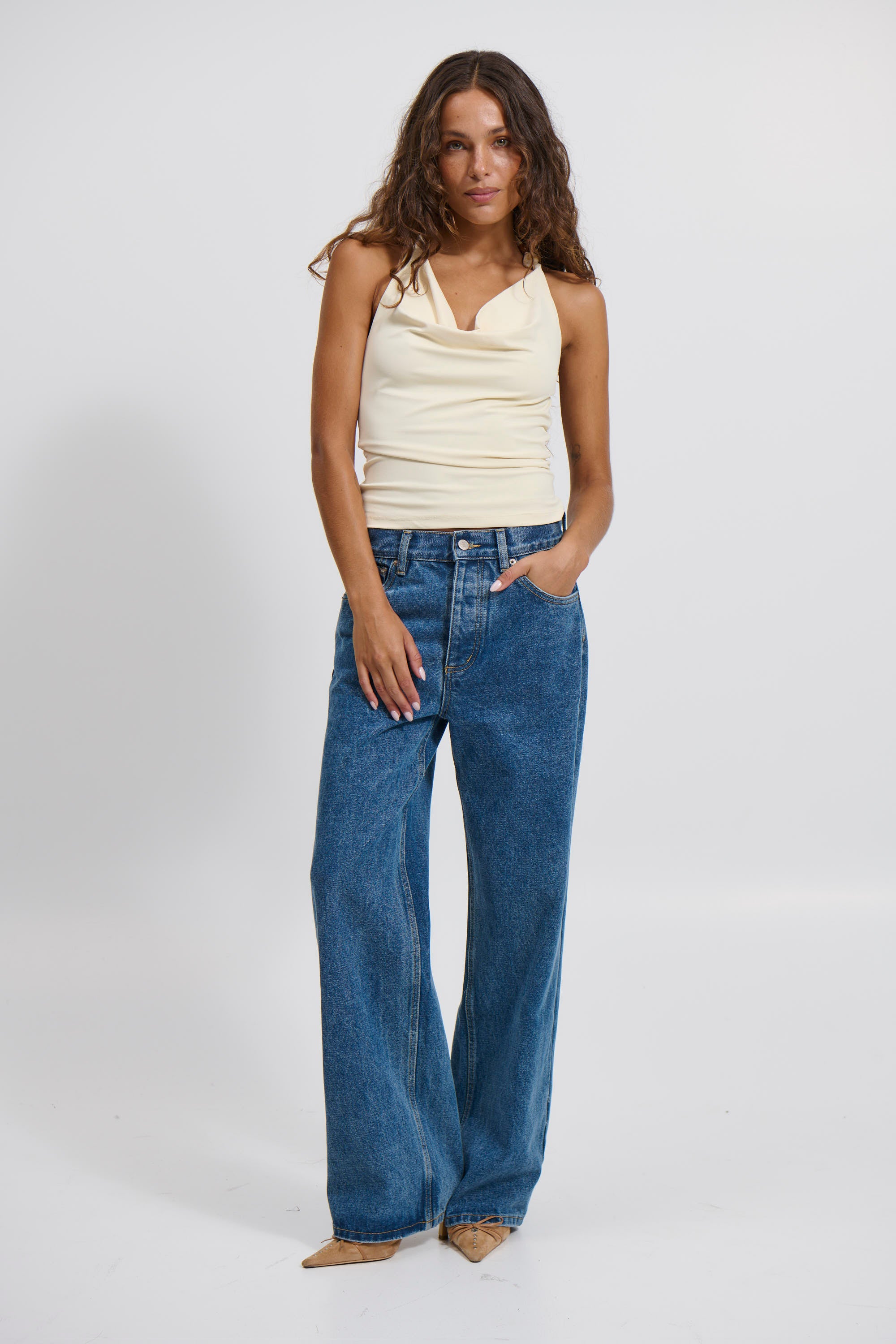 Leanne Top Butter - FINAL SALE
