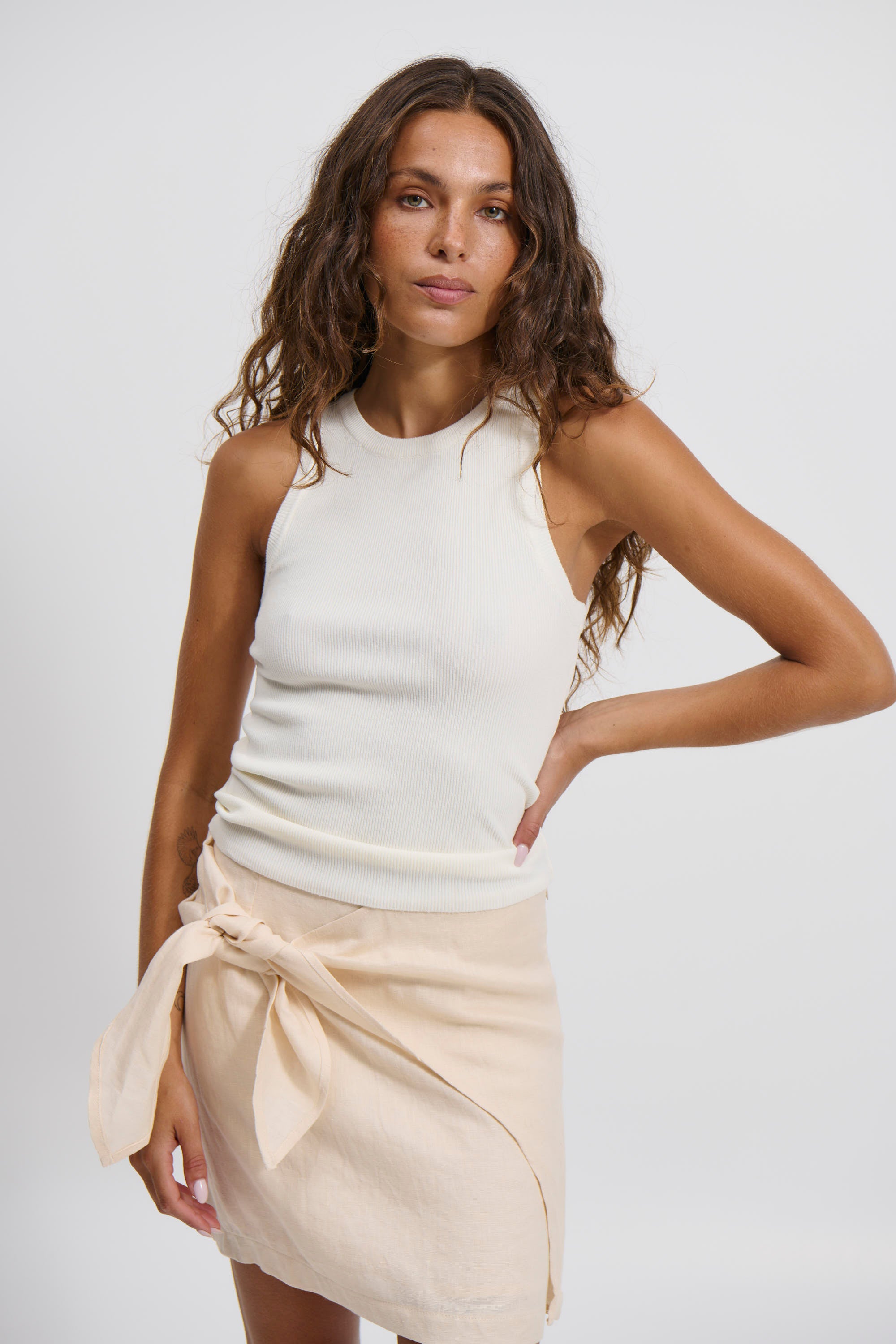 Emmanuella Mini Skirt Cashew