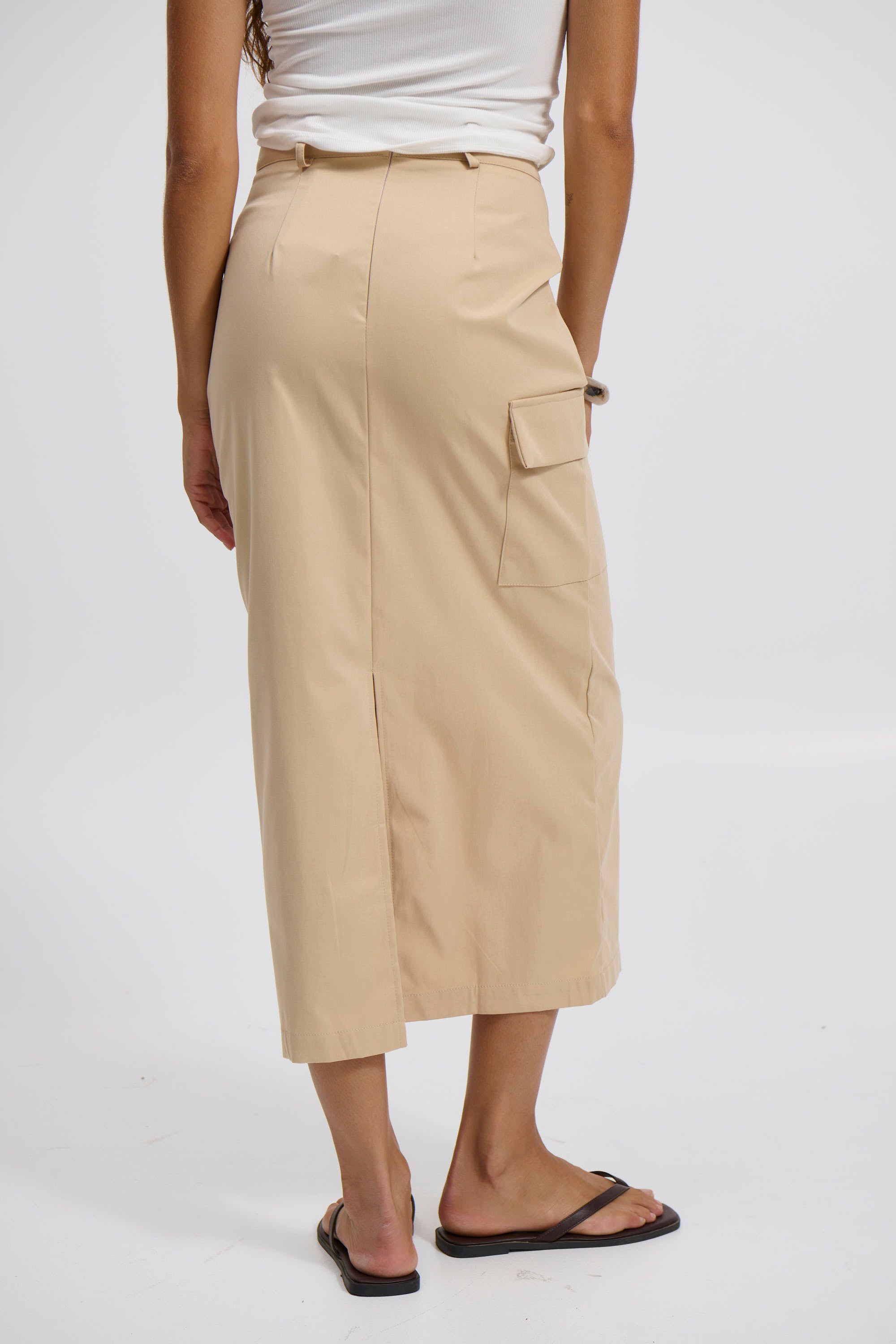 Zorania Skirt Tan - FINAL SALE