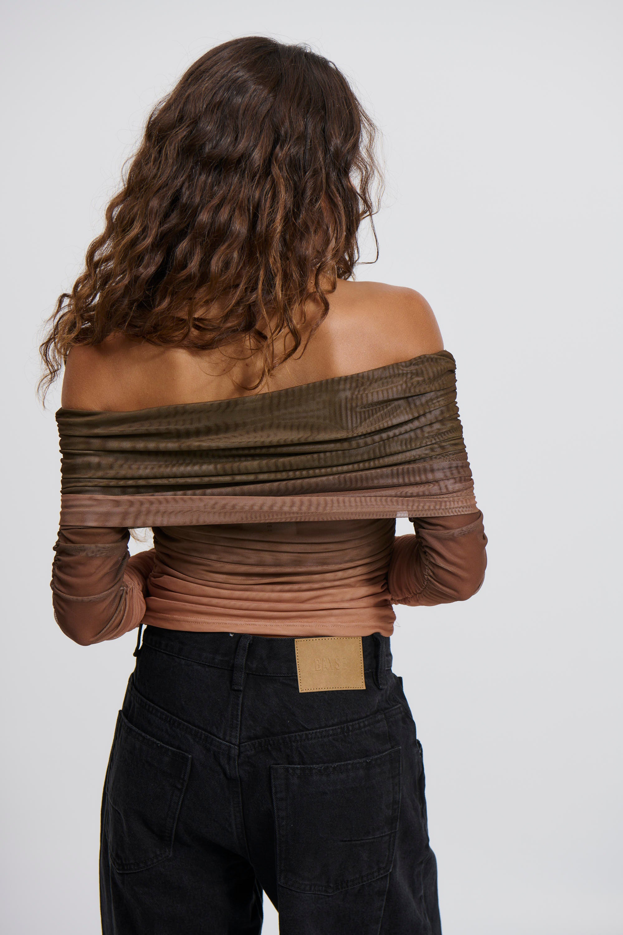 Nala Off The Shoulder Top Earth - FINAL SALE