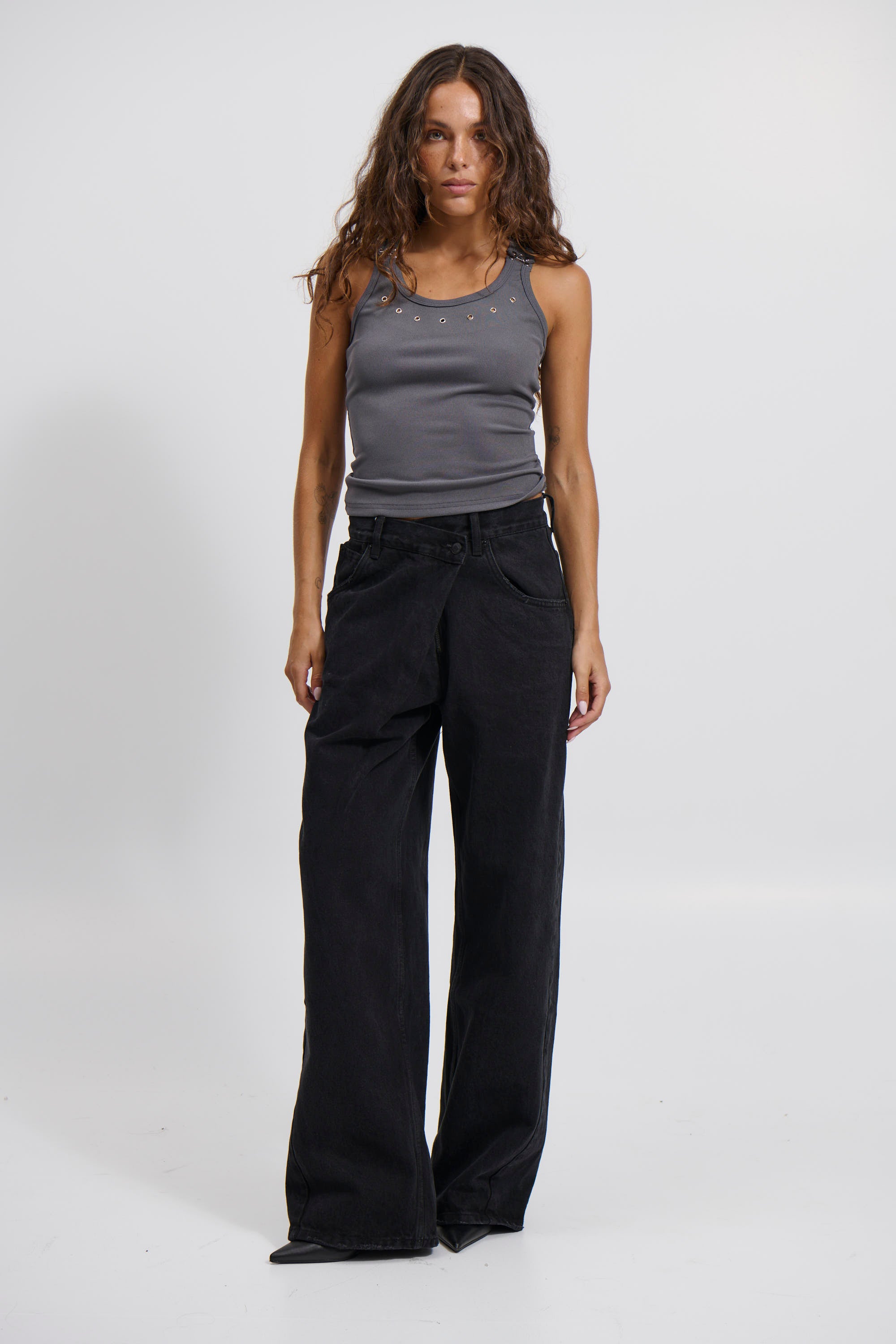 Alessia Top Dark Grey - FINAL SALE