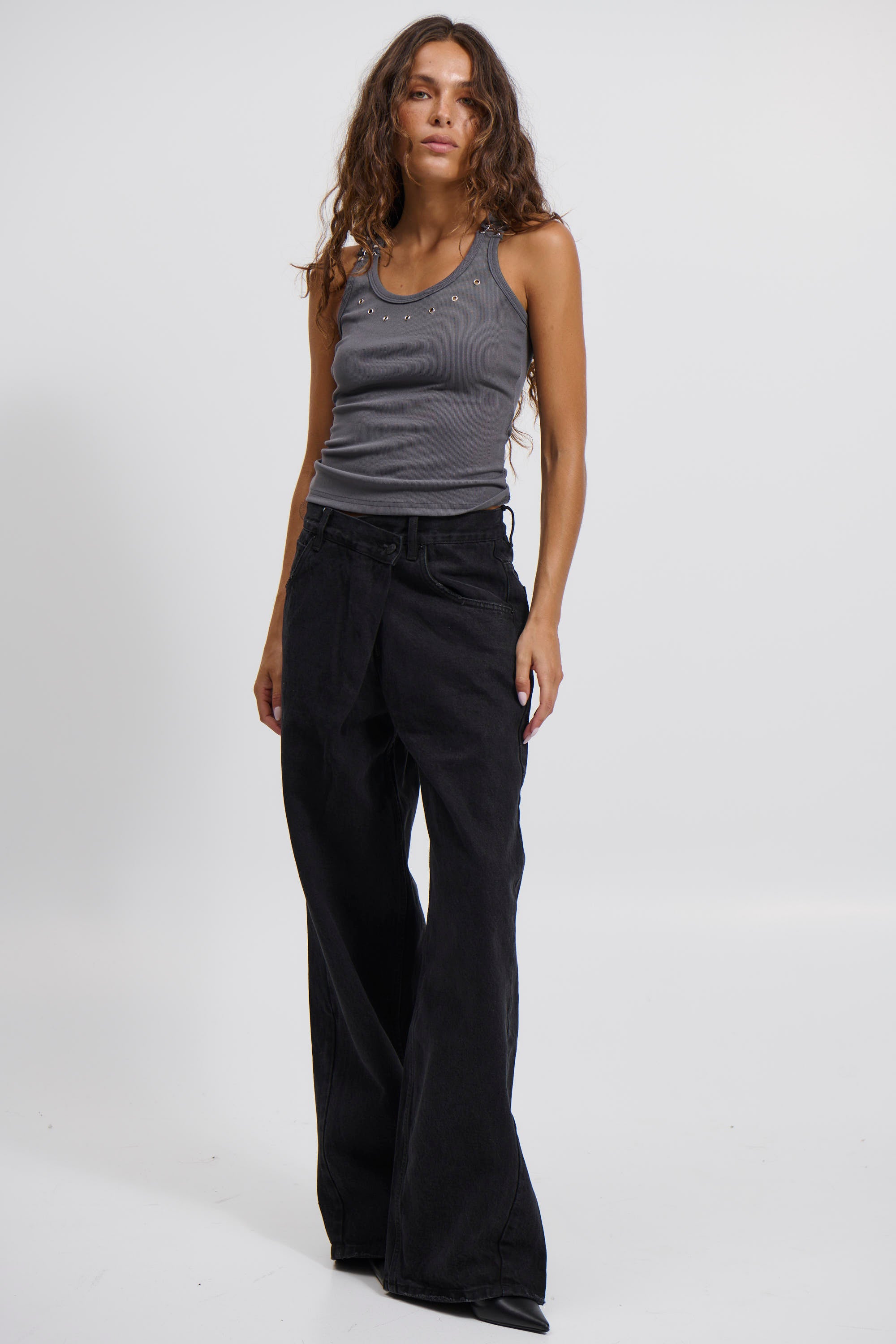 Alessia Top Dark Grey - FINAL SALE