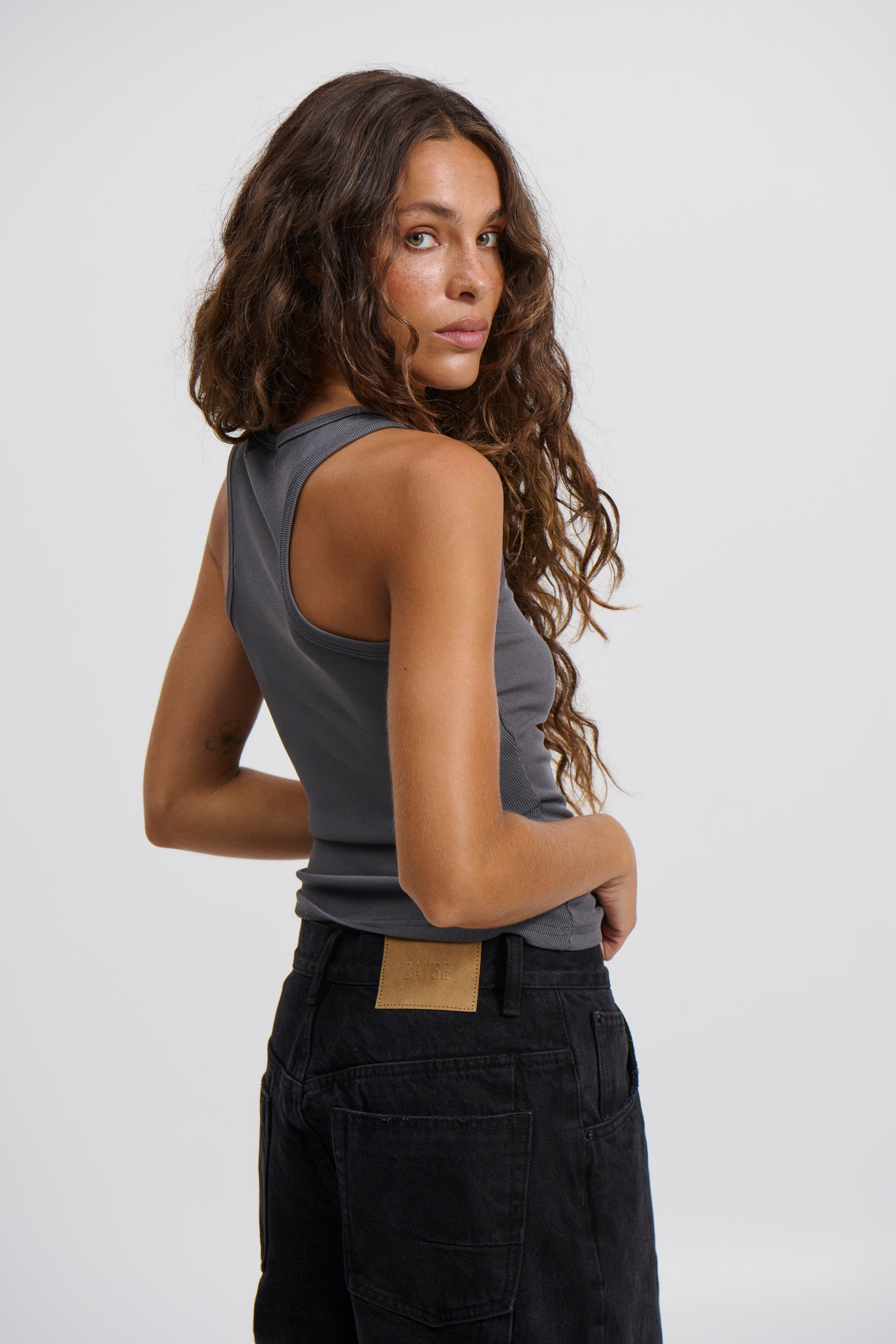 Alessia Top Dark Grey - FINAL SALE