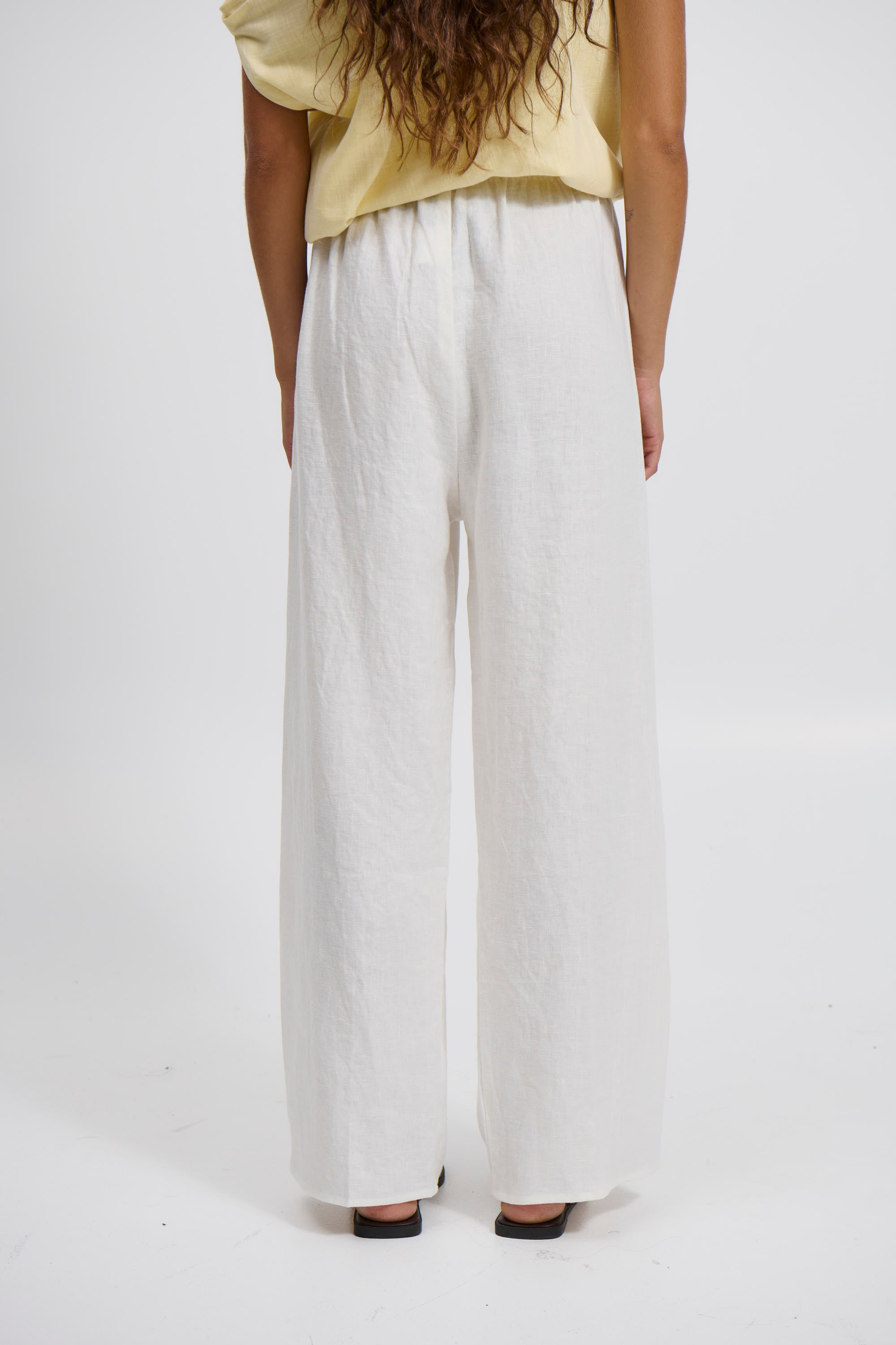 Tasha Pant White - FINAL SALE