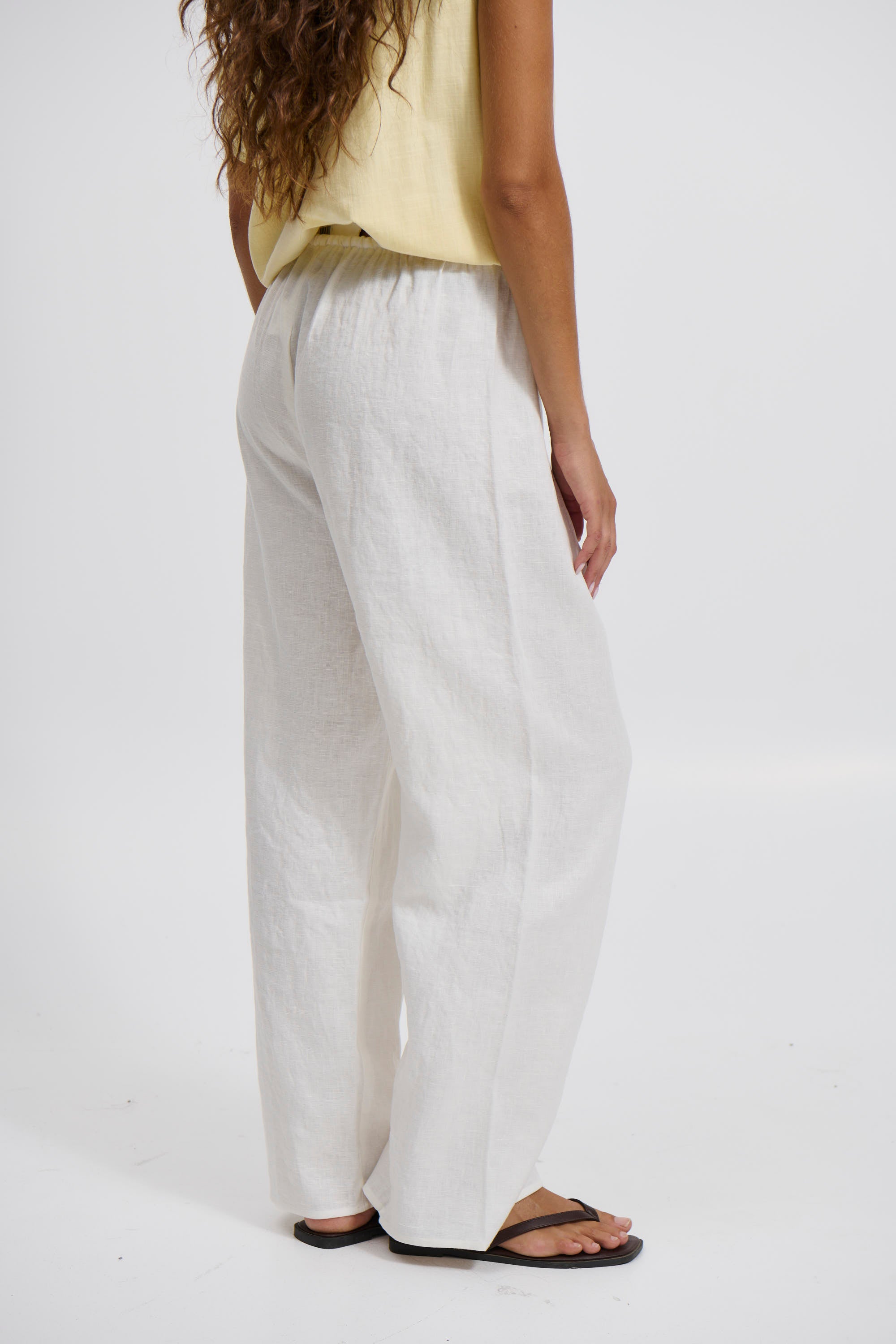 Tasha Pant White - FINAL SALE