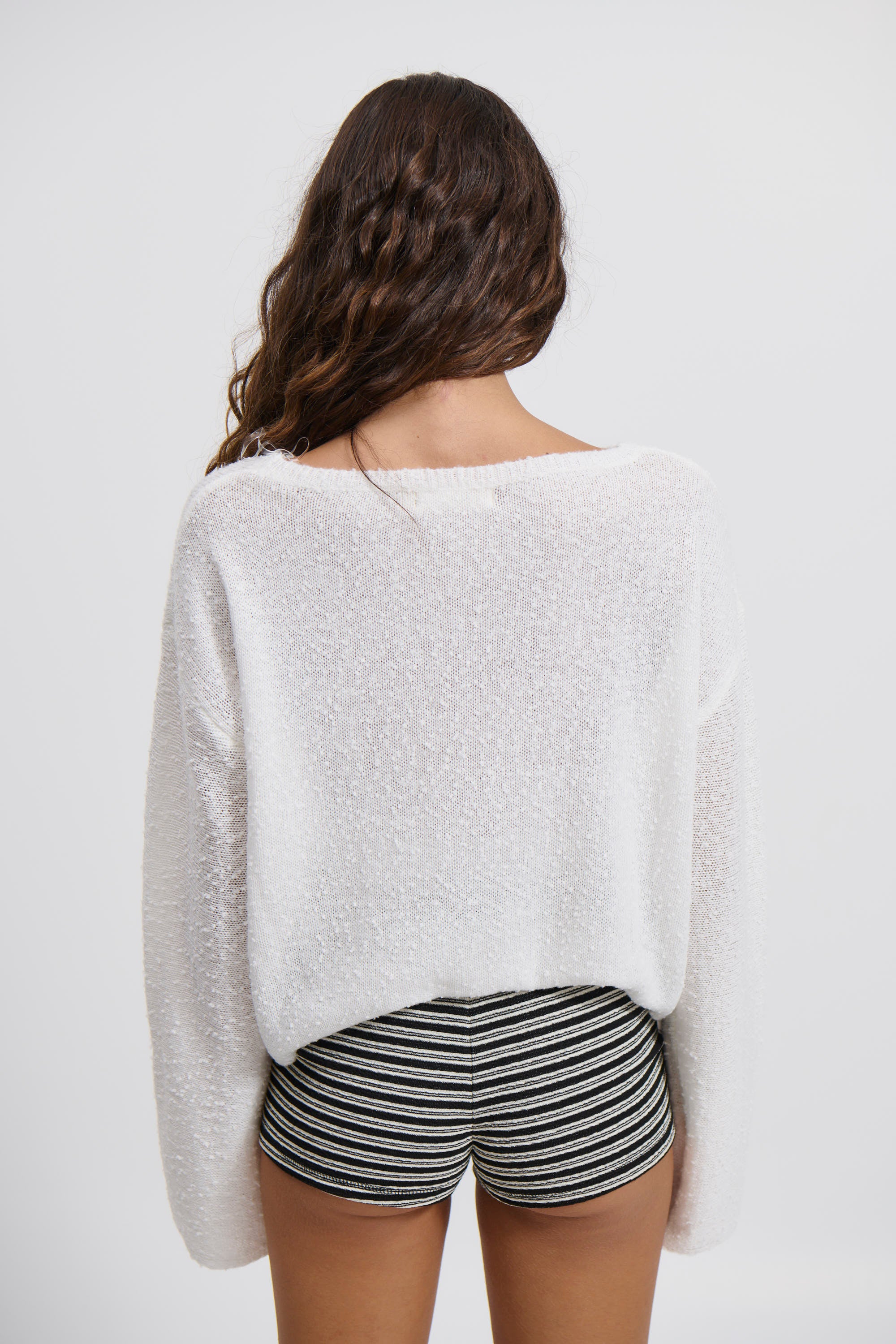 Shaye Long Sleeve Top White