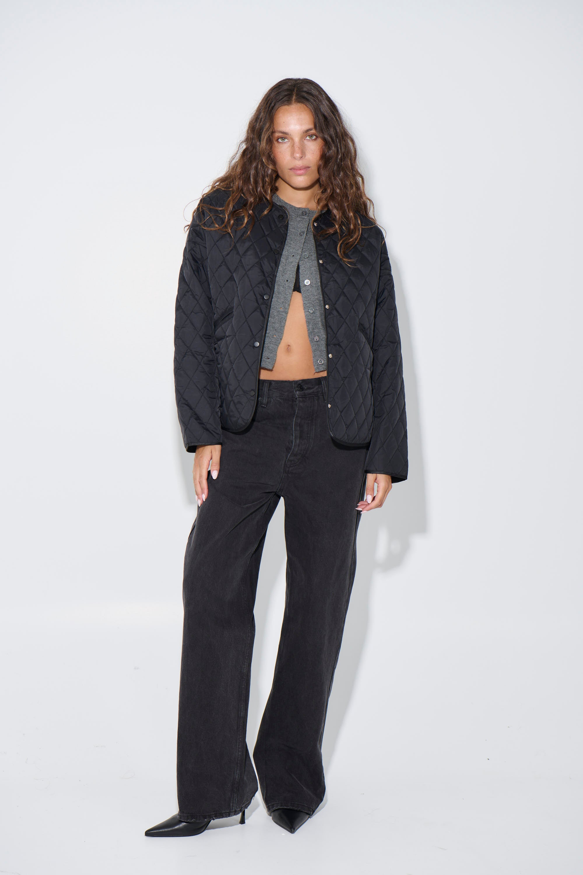 Dancia Quilted Jacket Black - FINAL SALE