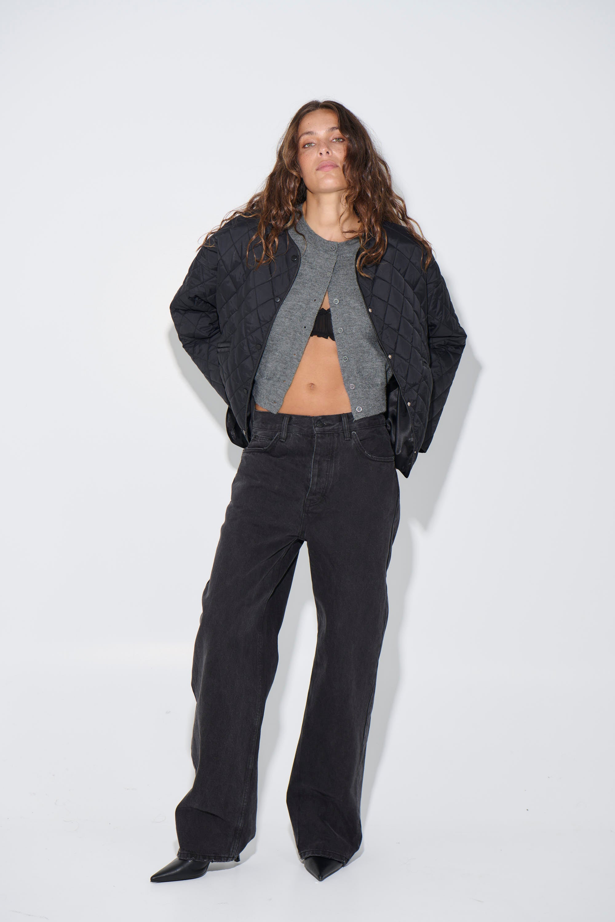 Dancia Quilted Jacket Black - FINAL SALE