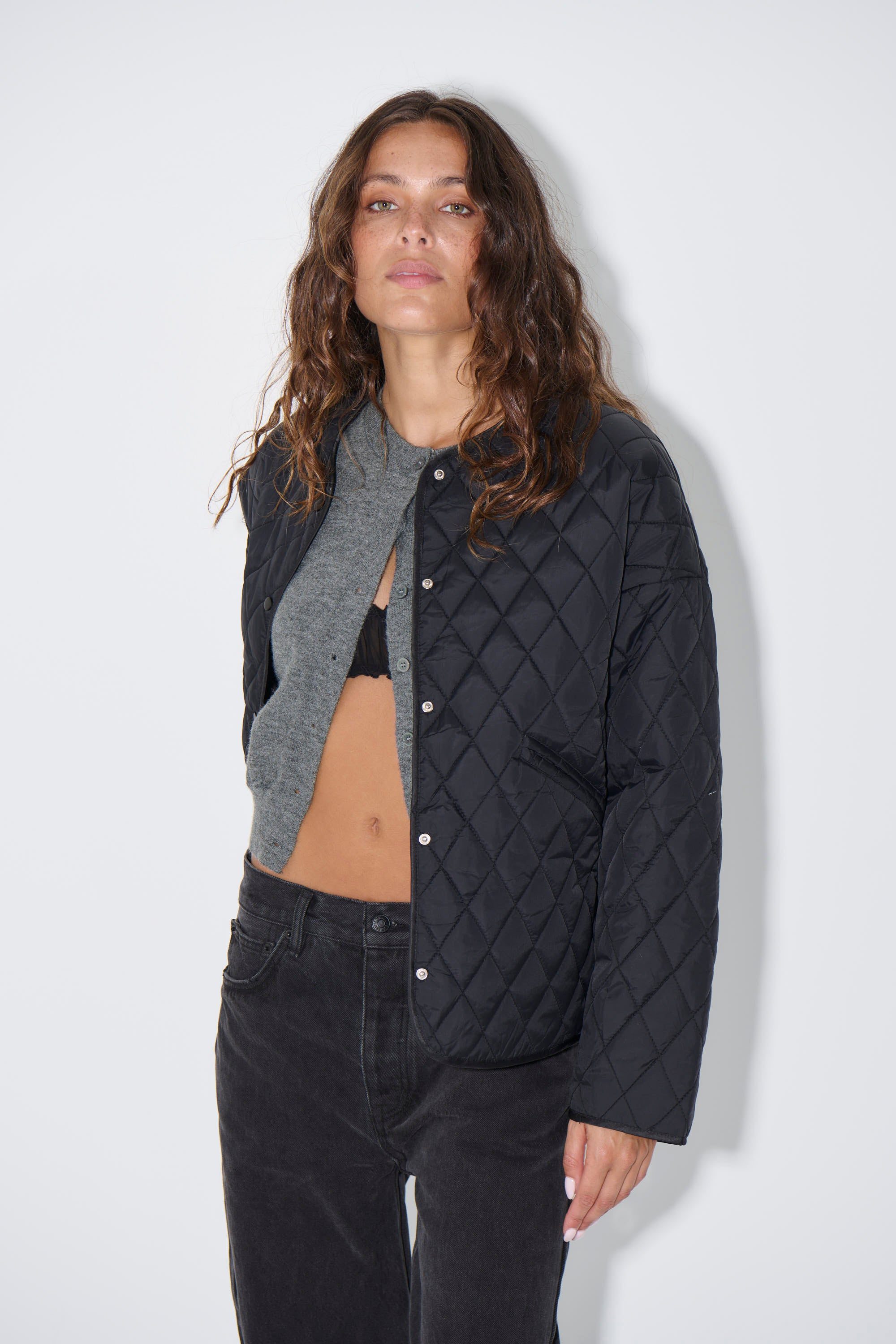 Dancia Quilted Jacket Black - FINAL SALE