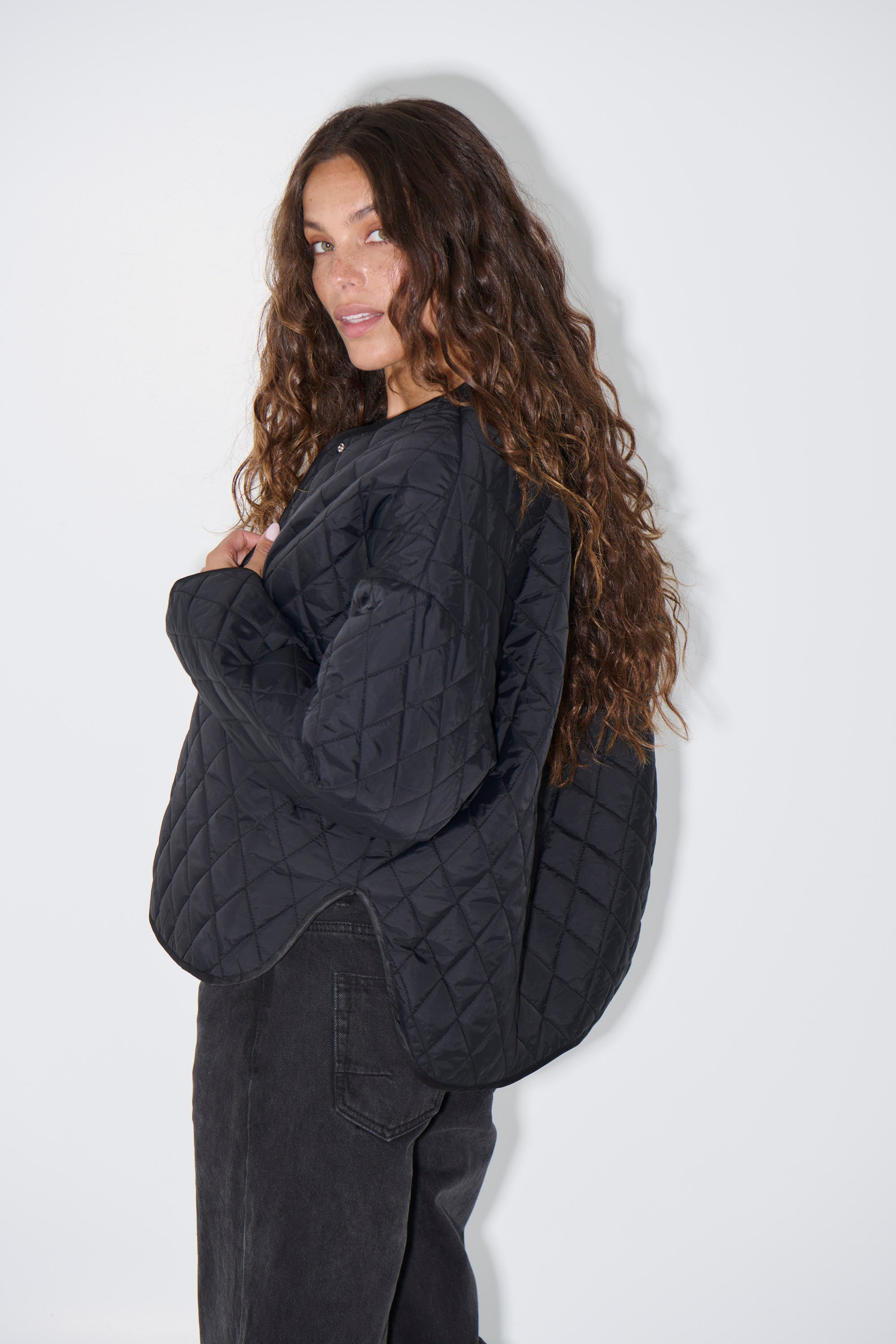 Dancia Quilted Jacket Black - FINAL SALE