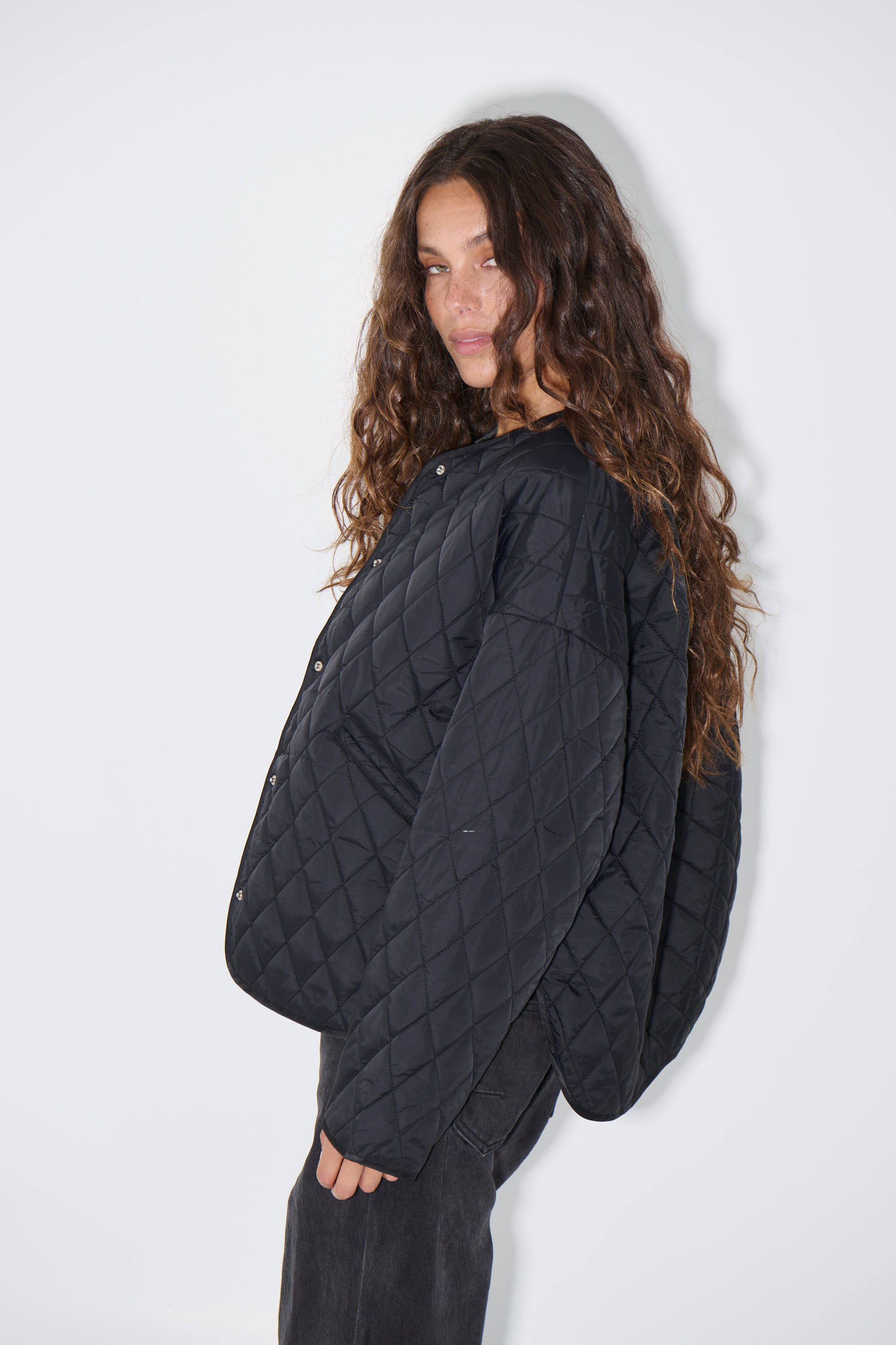 Dancia Quilted Jacket Black - FINAL SALE