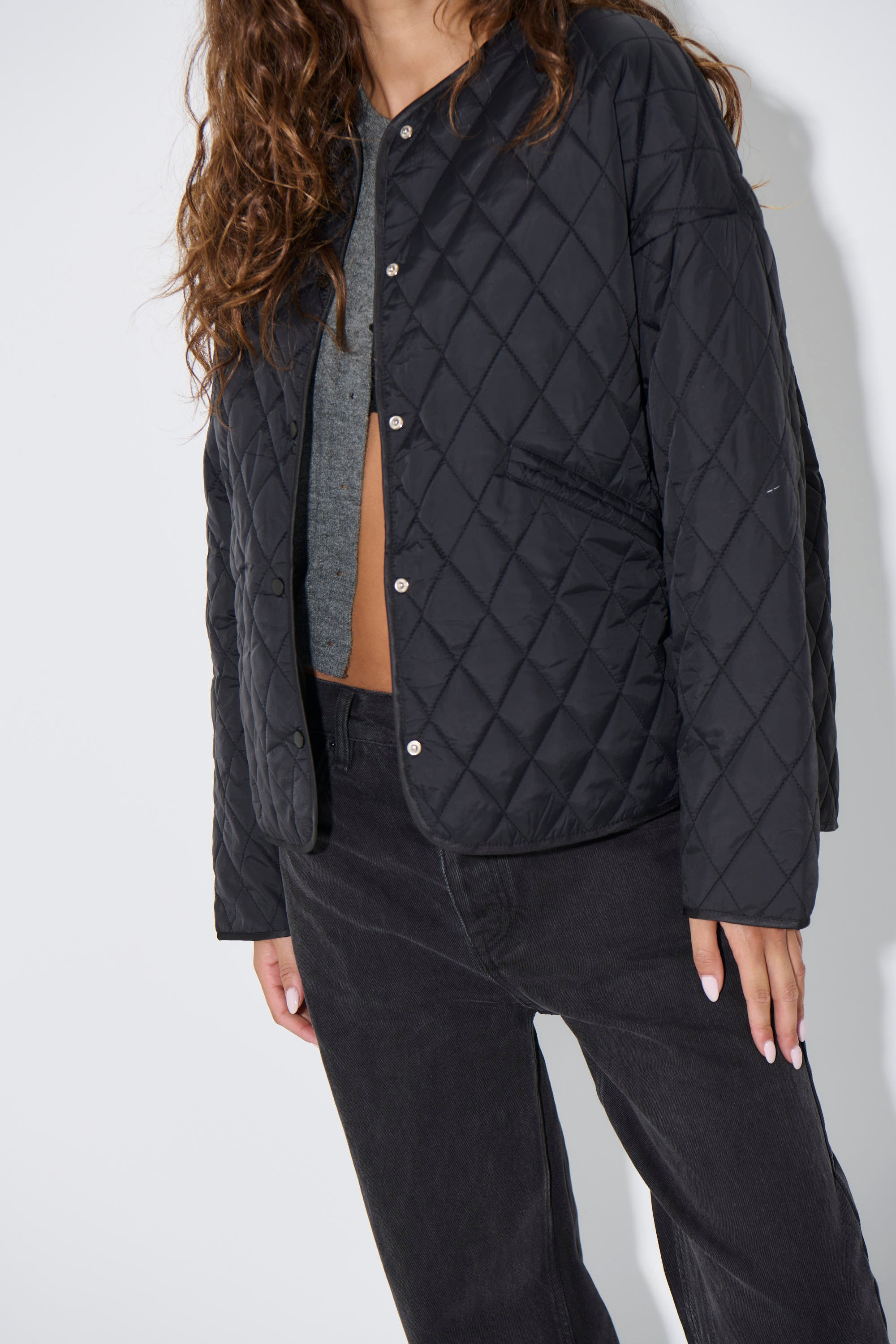 Dancia Quilted Jacket Black - FINAL SALE