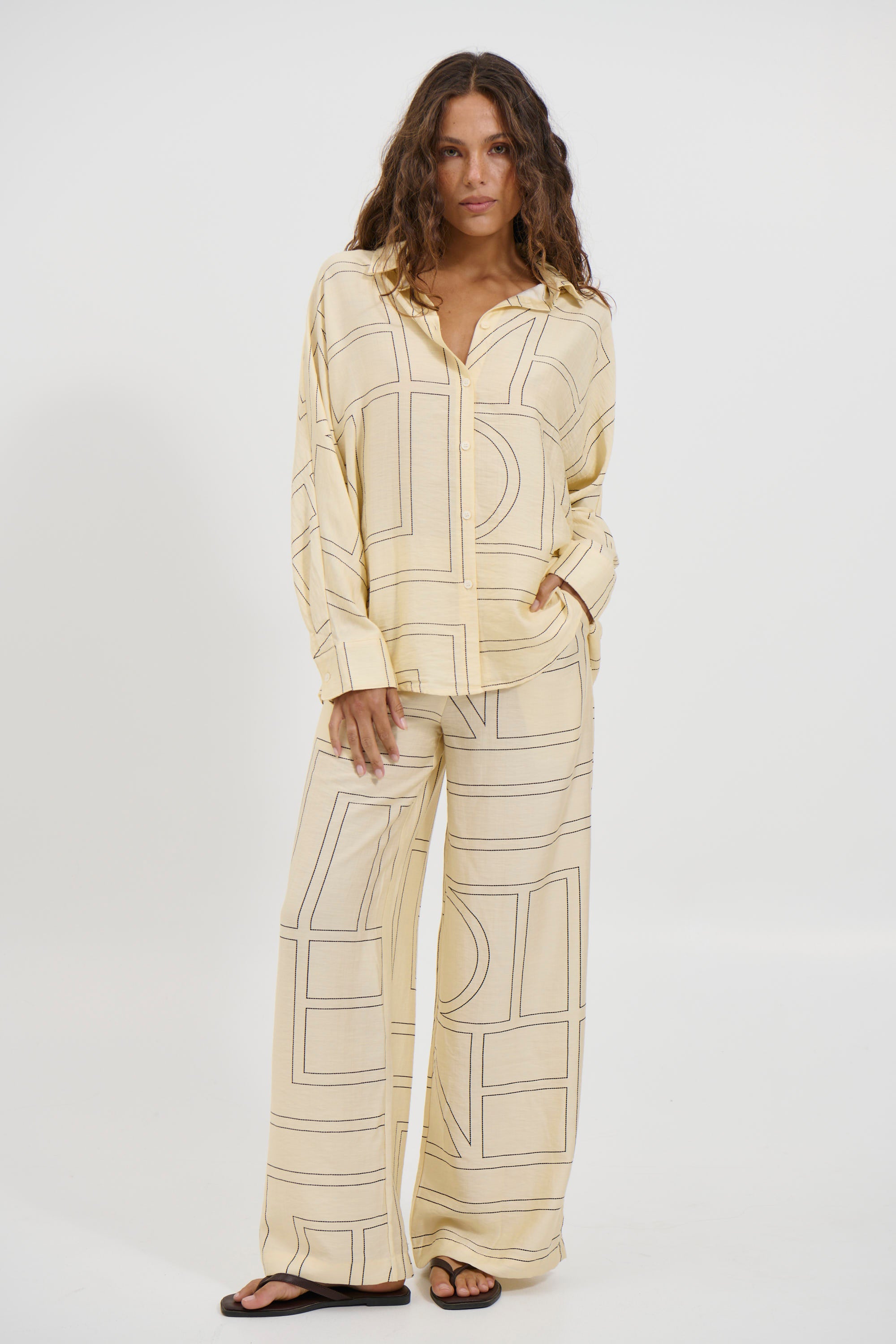 Tassie Long Sleeve Top Cream - FINAL SALE