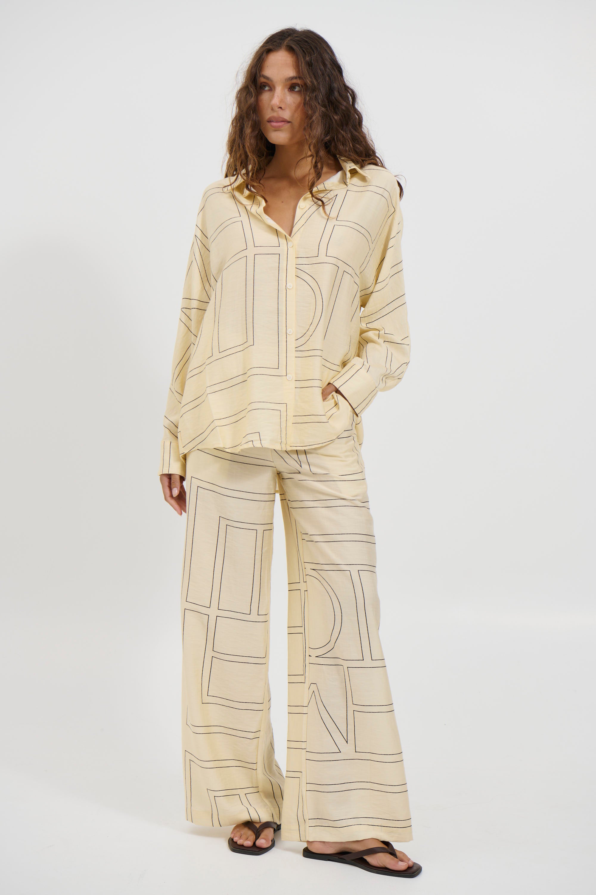 Tassie Long Sleeve Top Cream - FINAL SALE