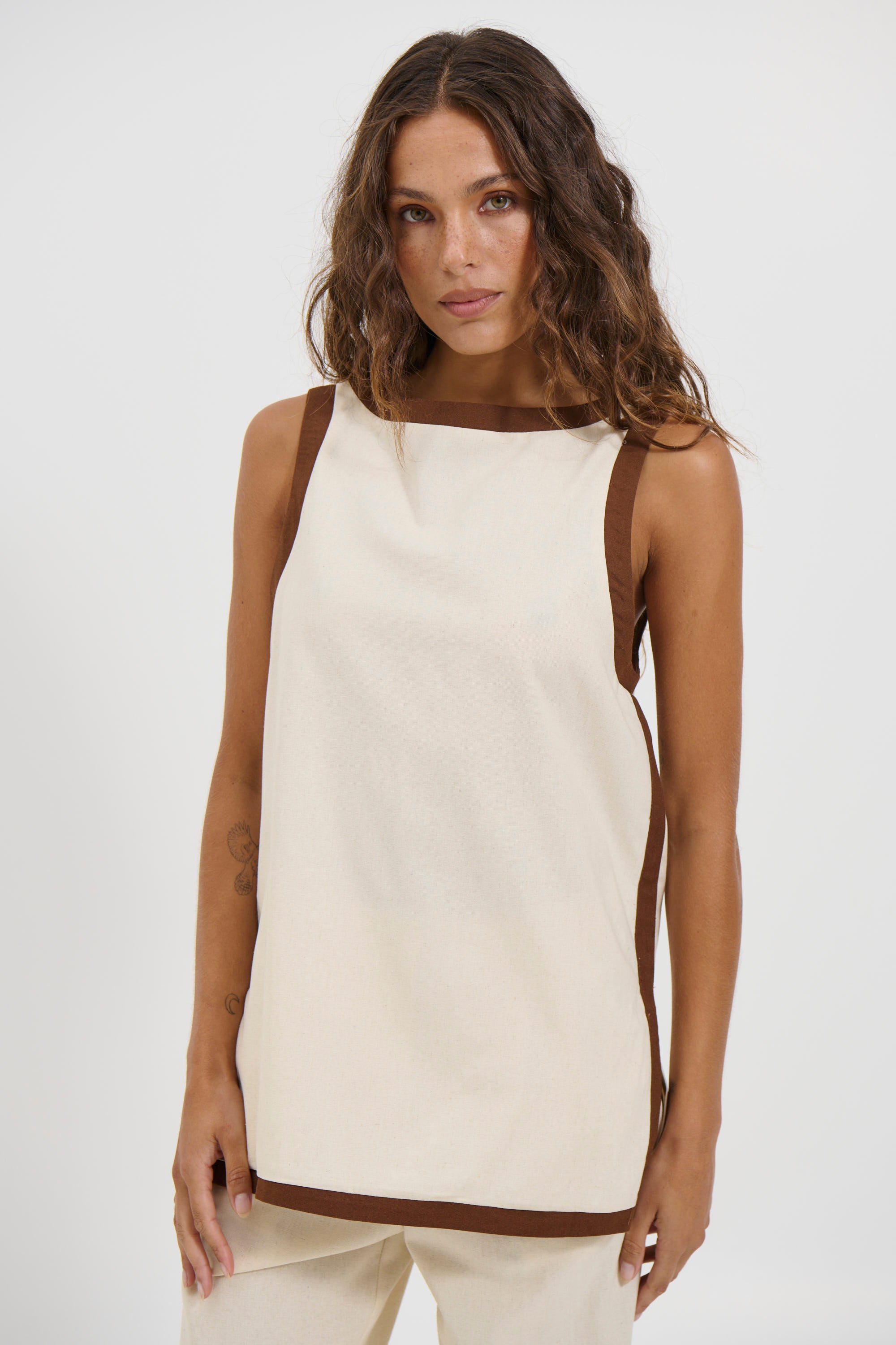 Pia Top Beige - FINAL SALE