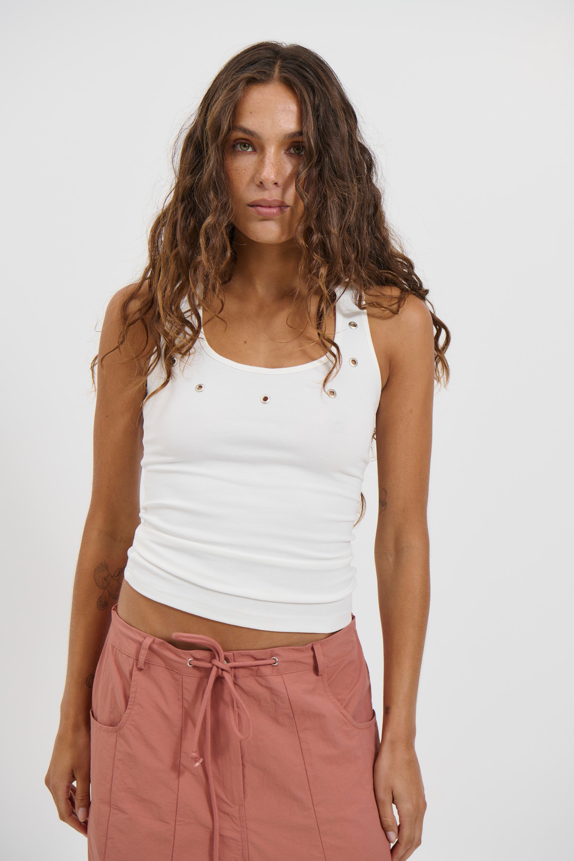 Natalia Top White