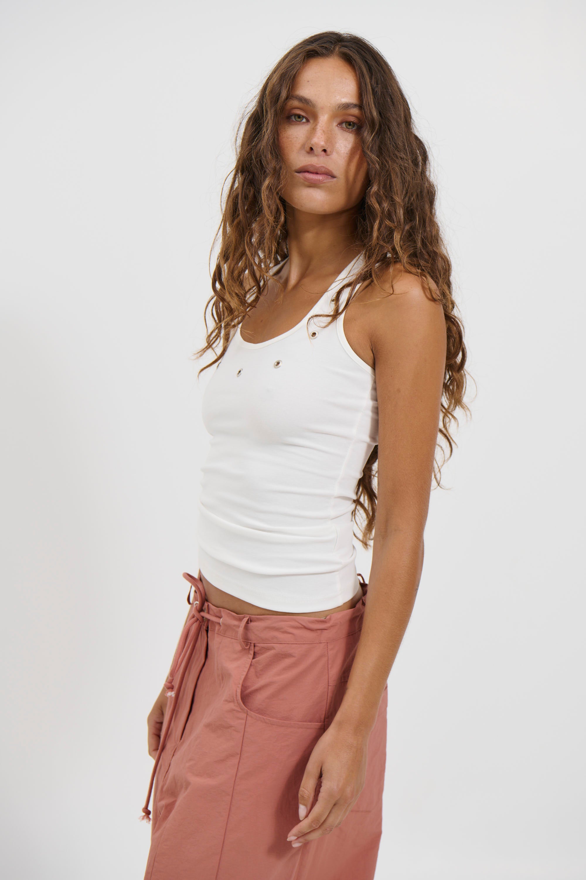 Natalia Top White