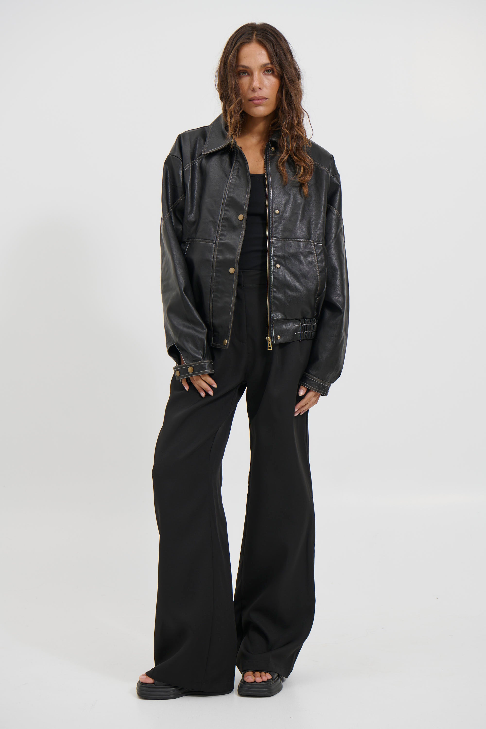 Jorja Bomber Jacket Vintage Black