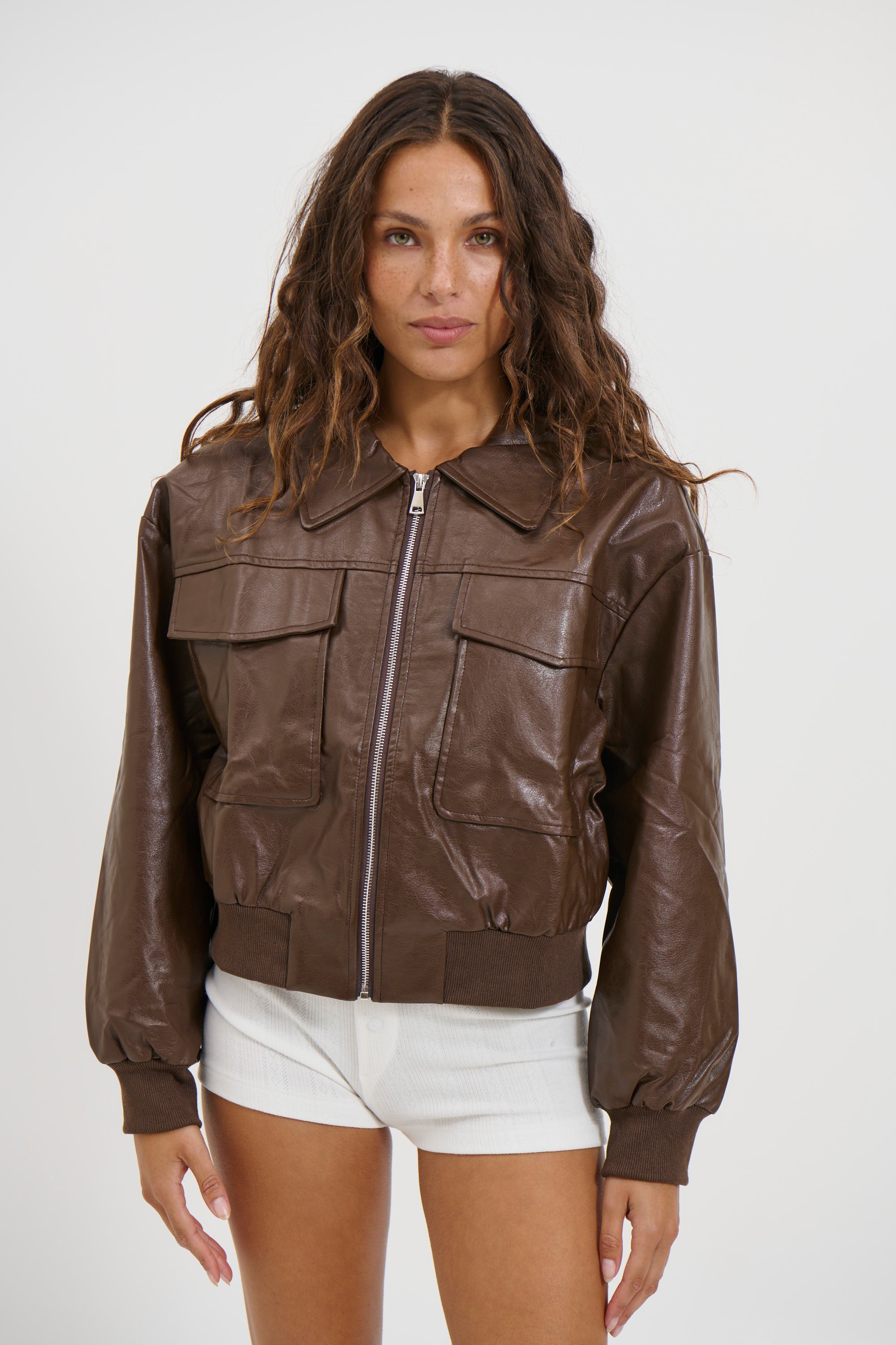 Hayden Bomber Jacket Chocolate